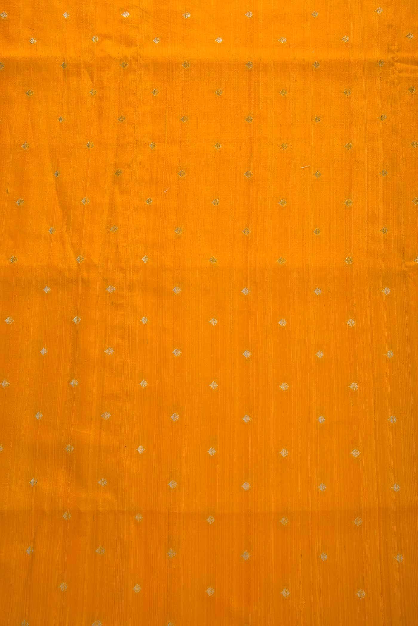 Yellow Raw Silk Dress Material