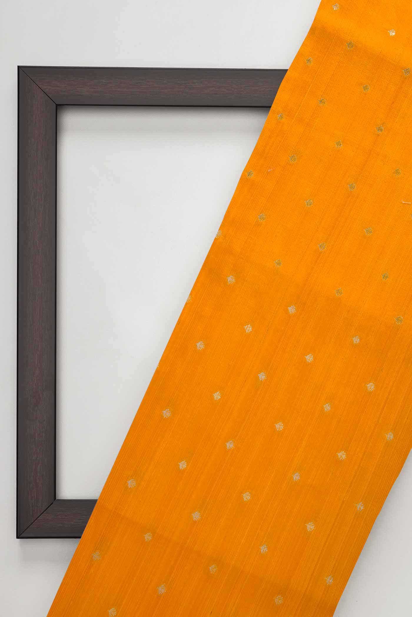 Yellow Raw Silk Dress Material