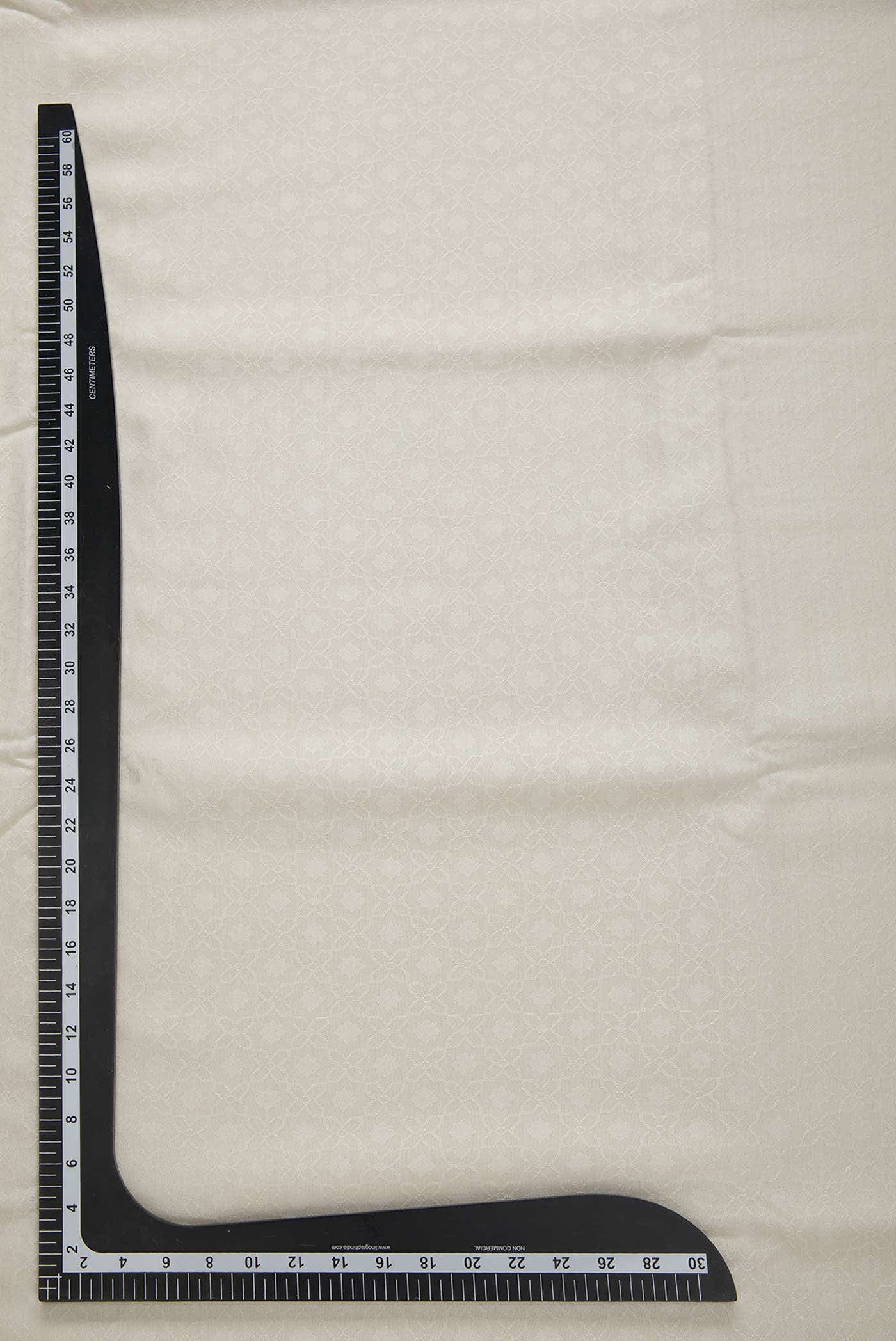 Off White Chanderi Silk Dress Material