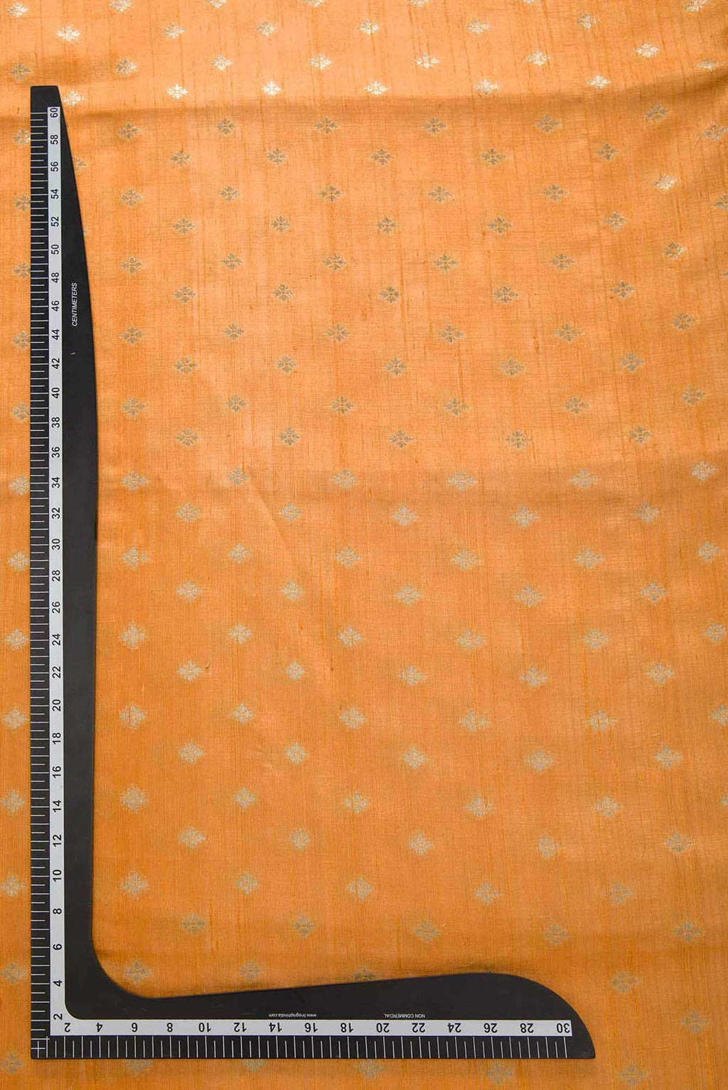 Peach Raw Silk Dress Material