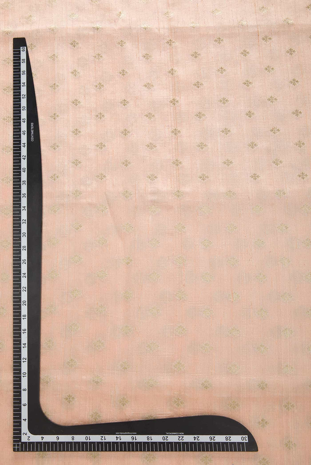 Rose Gold Raw Silk Dress Material