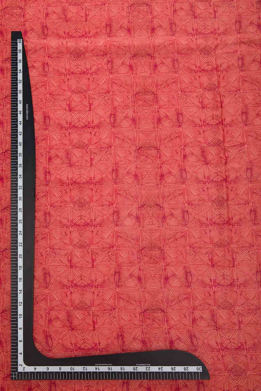 Peach Chanderi Silk Dress Material