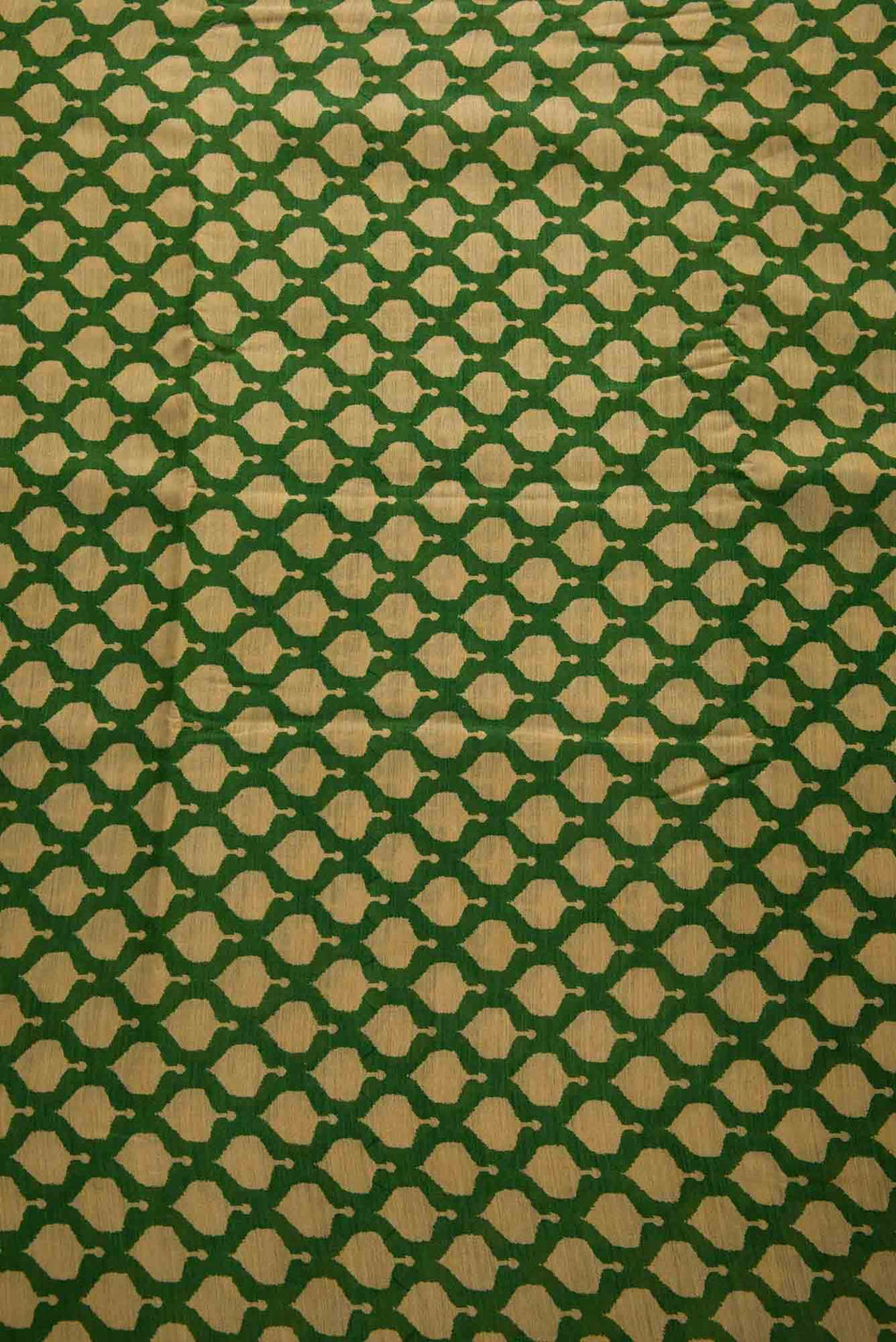 Green Chanderi Silk Dress Material