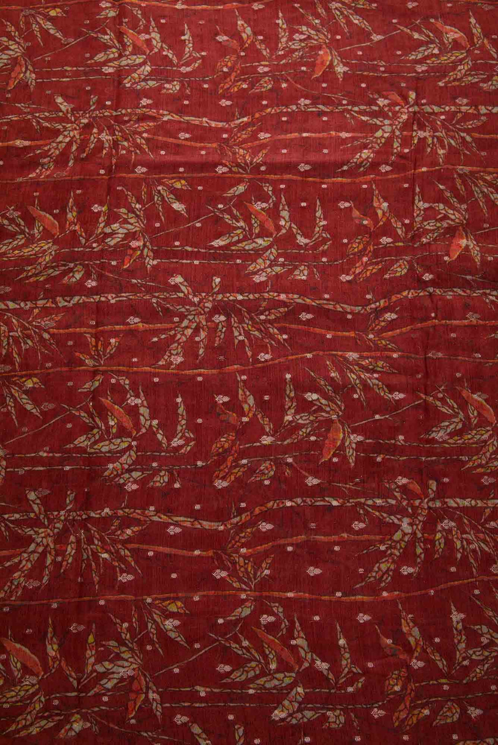 Maroon Chanderi Silk Dress Material