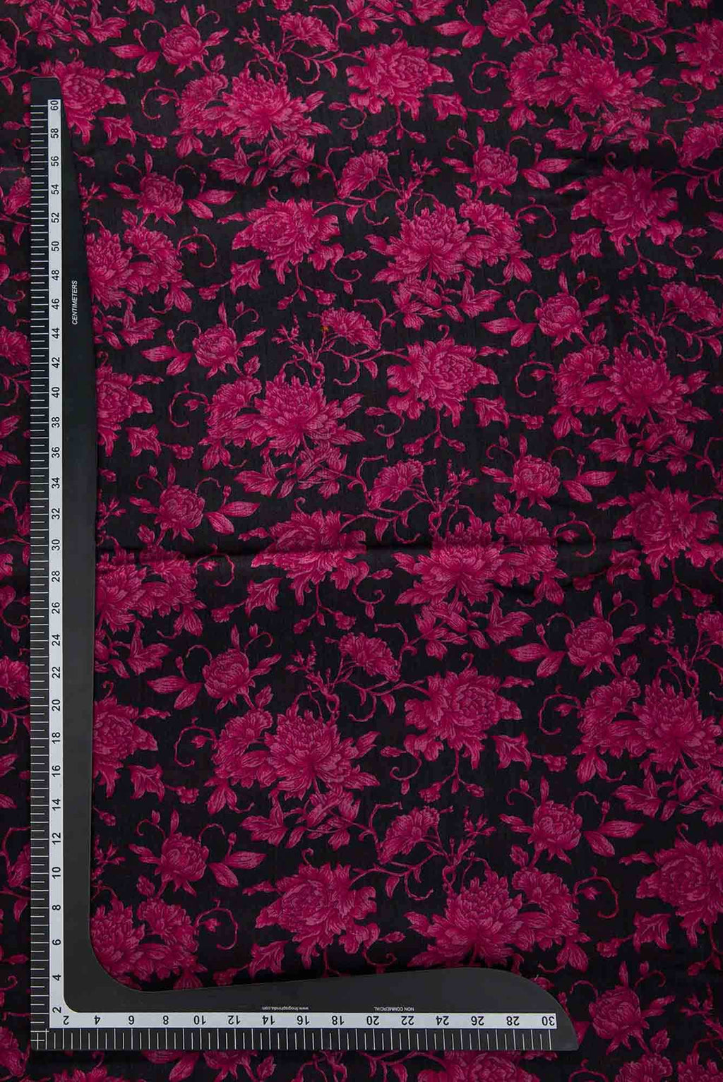Black Tussar Silk Dress Material