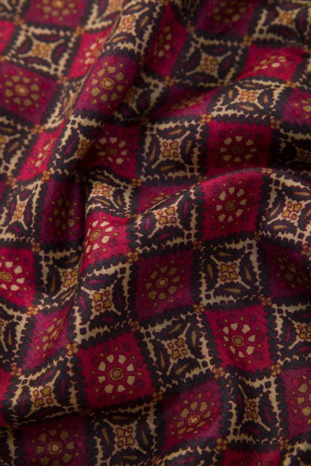 Purple Tussar Silk Dress Material
