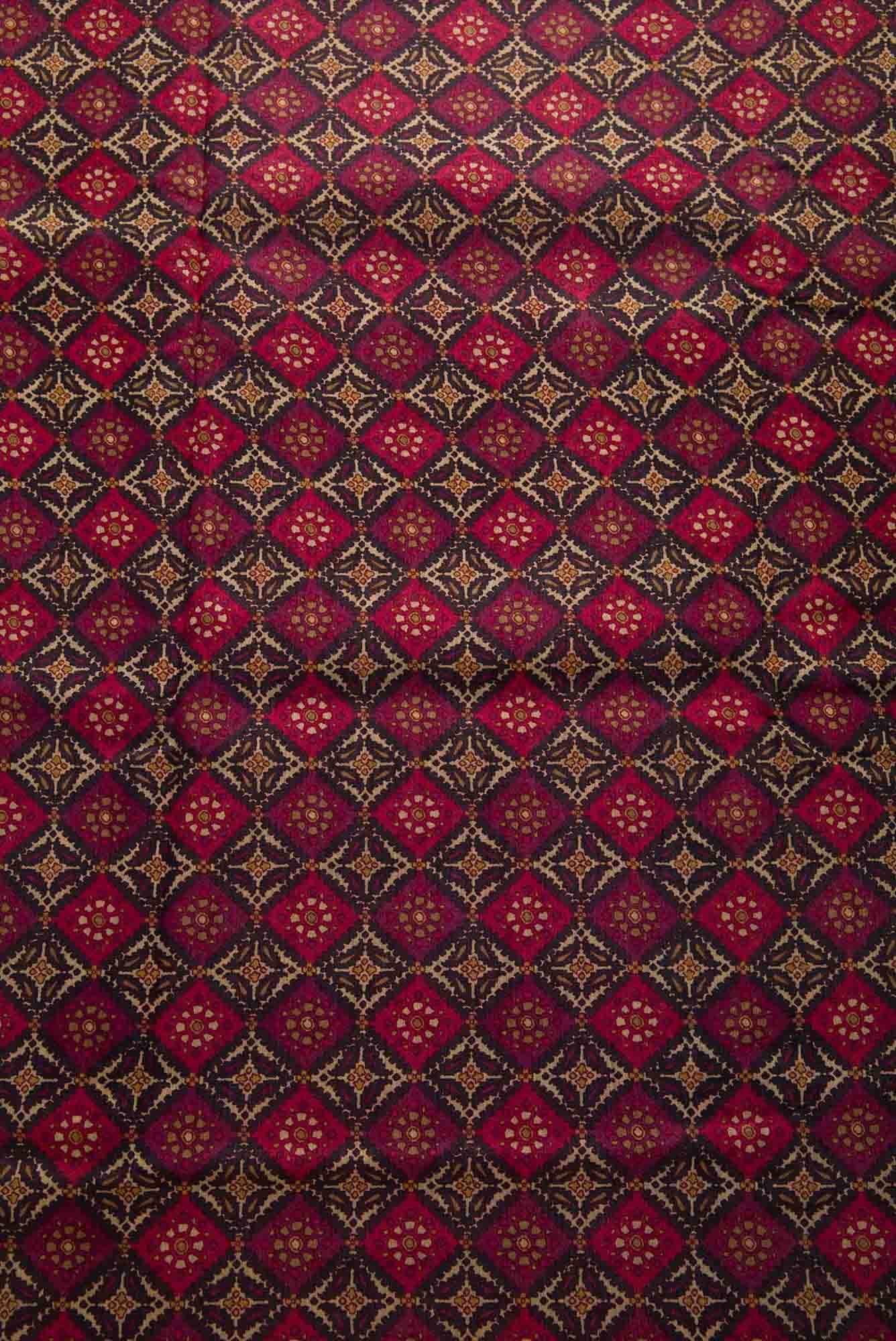 Purple Tussar Silk Dress Material