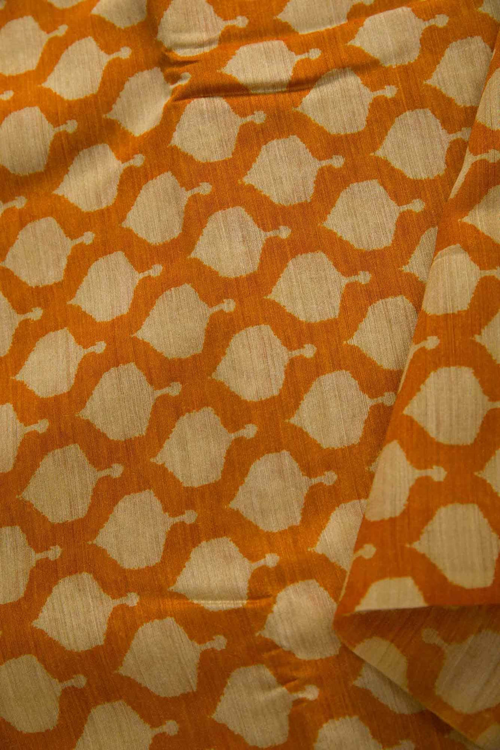 Yellow Tussar Silk Dress Material