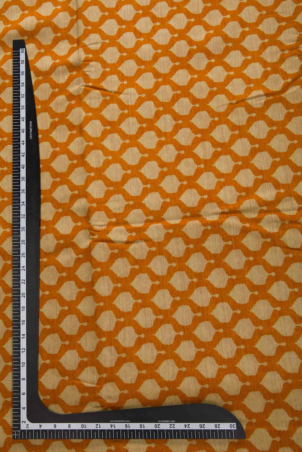 Yellow Tussar Silk Dress Material