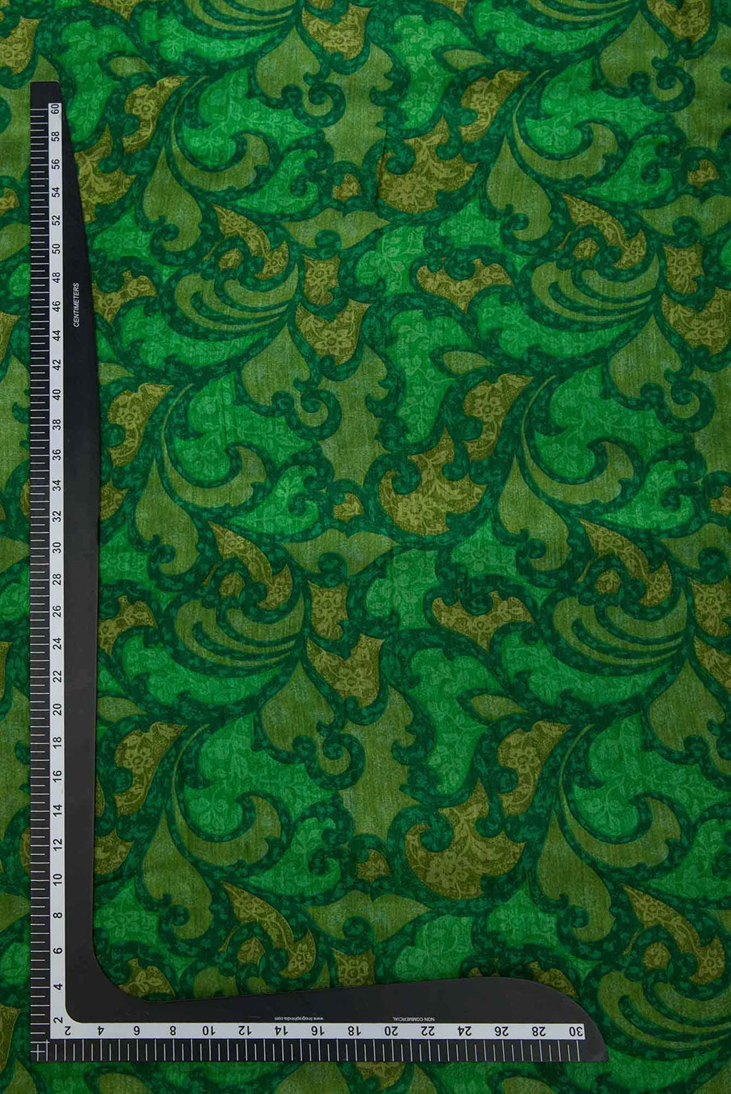 Green Tussar Silk Dress Material