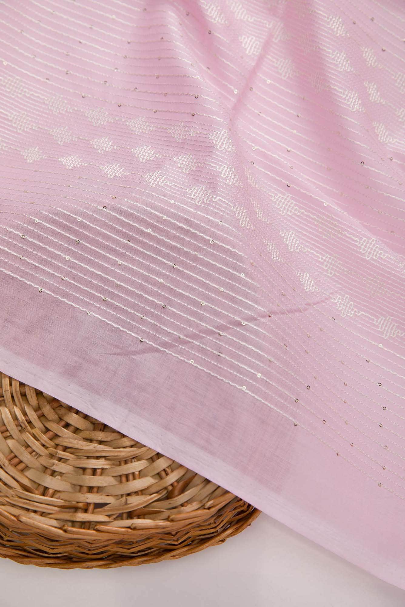 Pink Cotton Dress Material