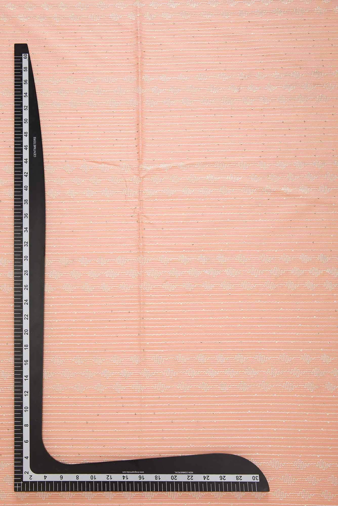 Peach Cotton Dress Material