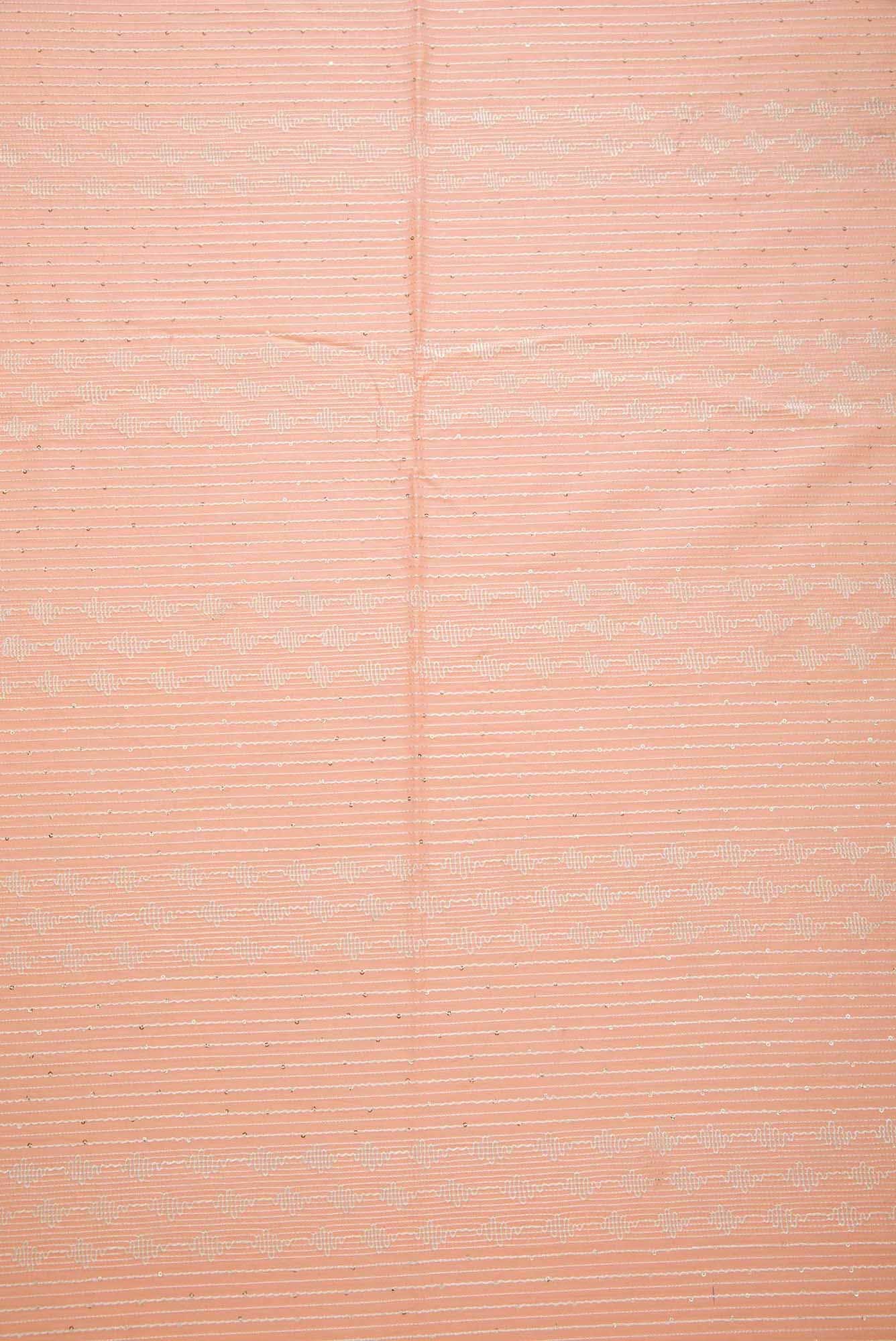 Peach Cotton Dress Material