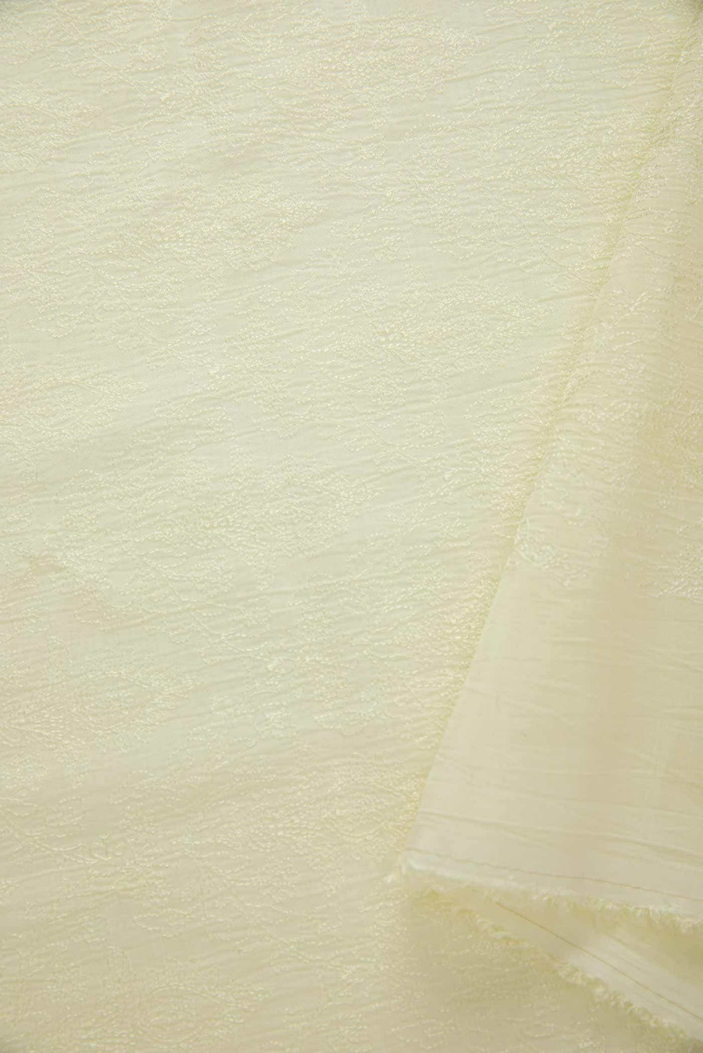Lemon Yellow Tussar Silk Dress Material