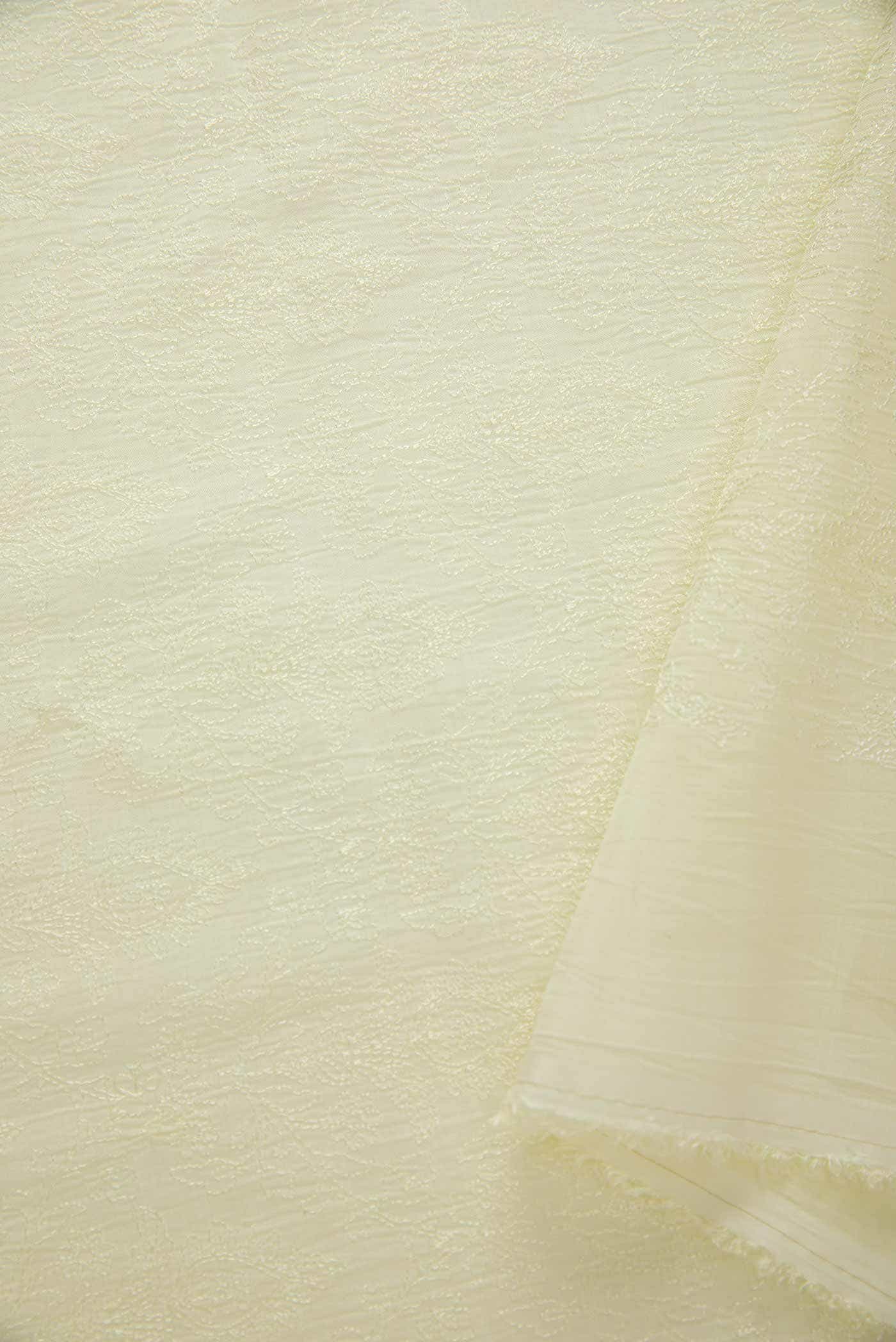 Lemon Yellow Tussar Silk Dress Material