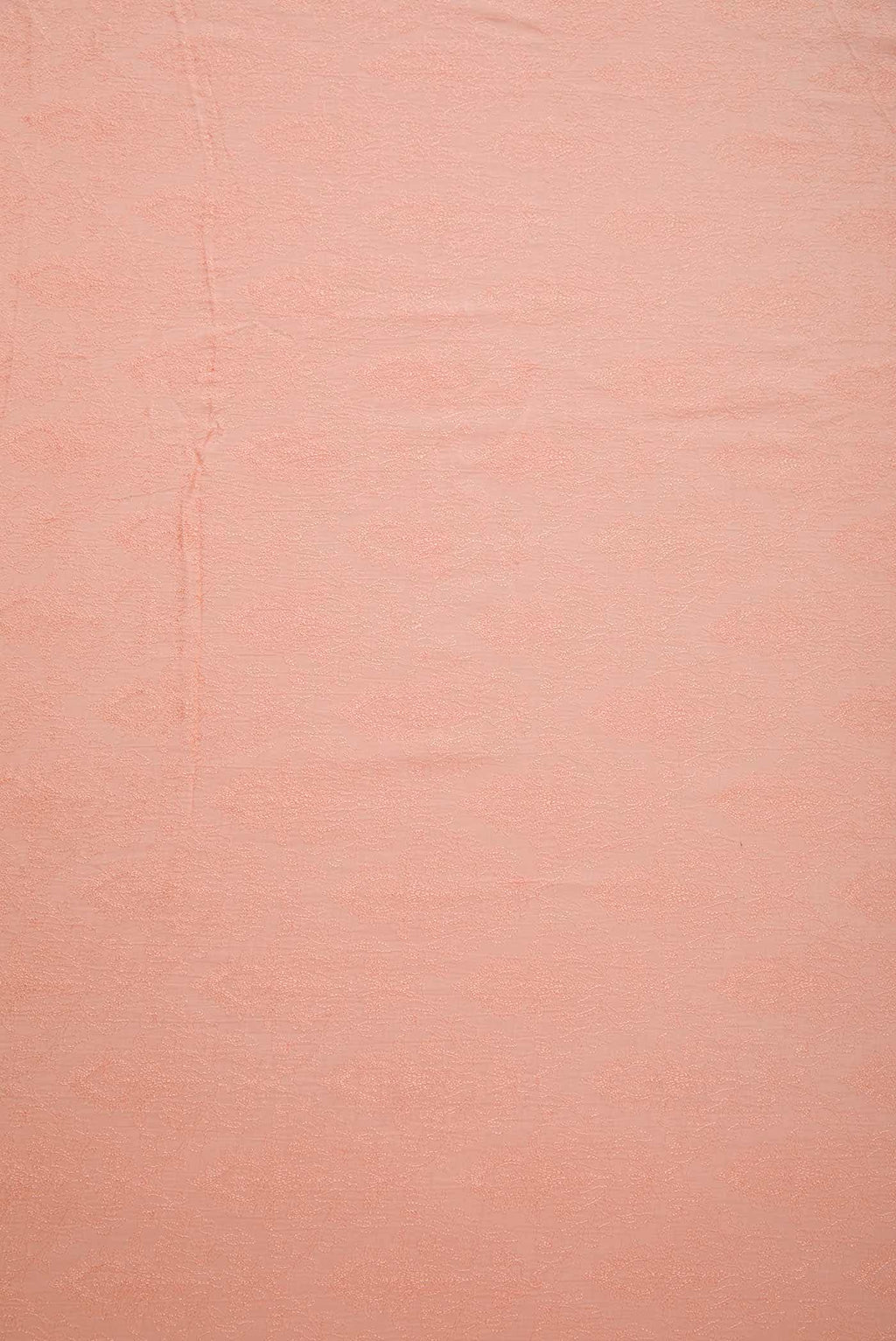 Peach Tussar Silk Dress Material