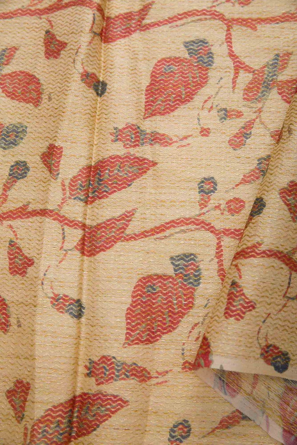 Sandal Tussar Silk Dress Material