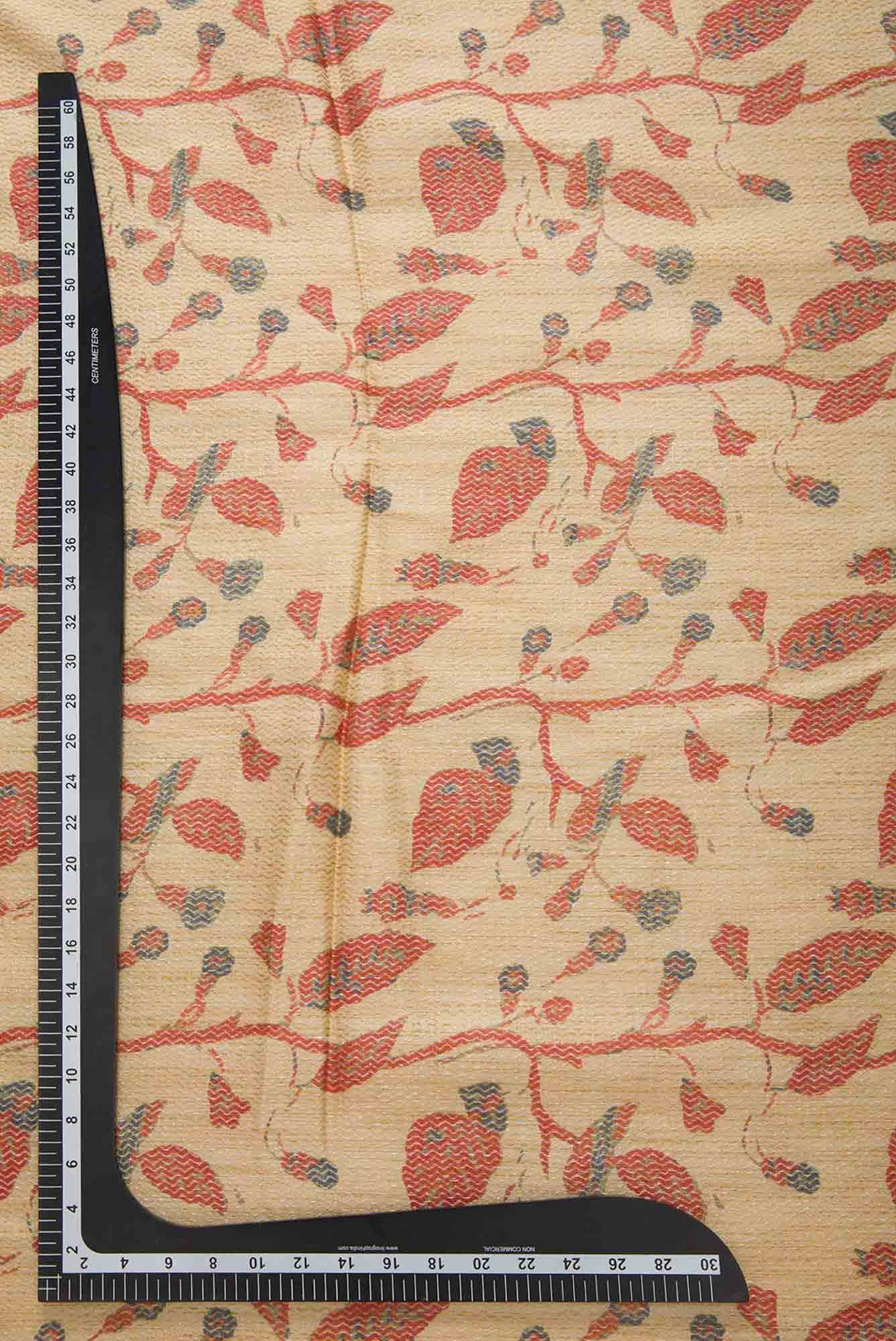 Sandal Tussar Silk Dress Material