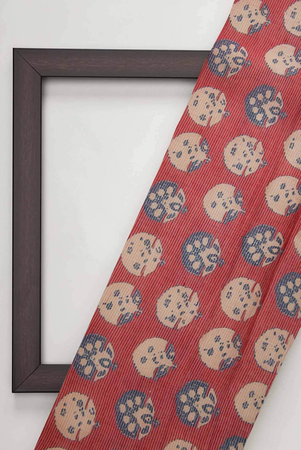 Maroon Tussar Silk Dress Material