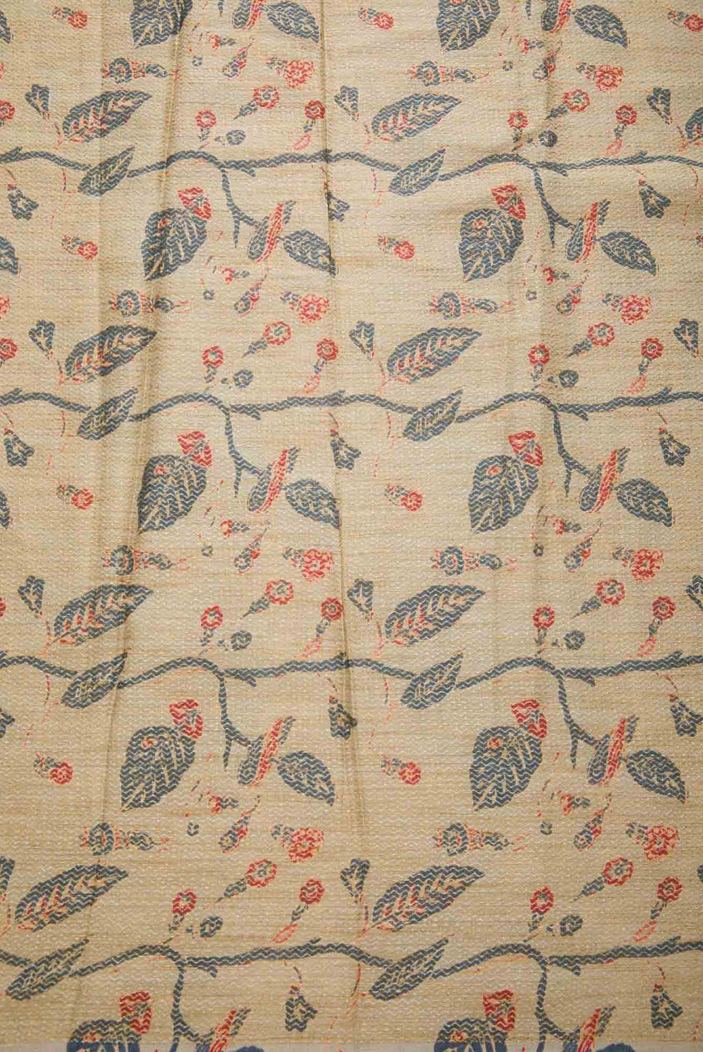 Sandal Tussar Silk Dress Material