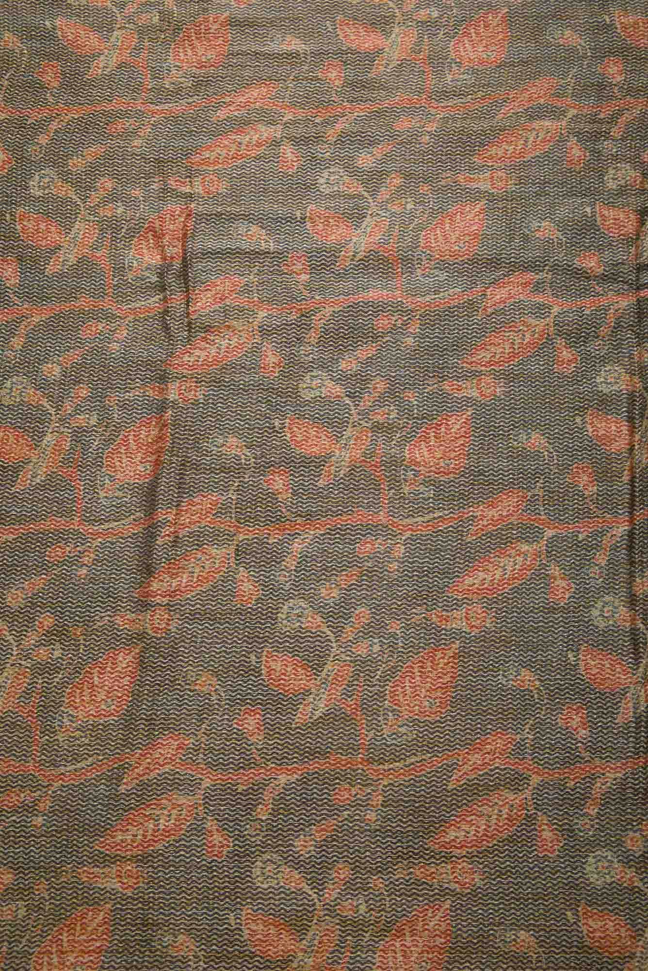 Blue Tussar Silk Dress Material