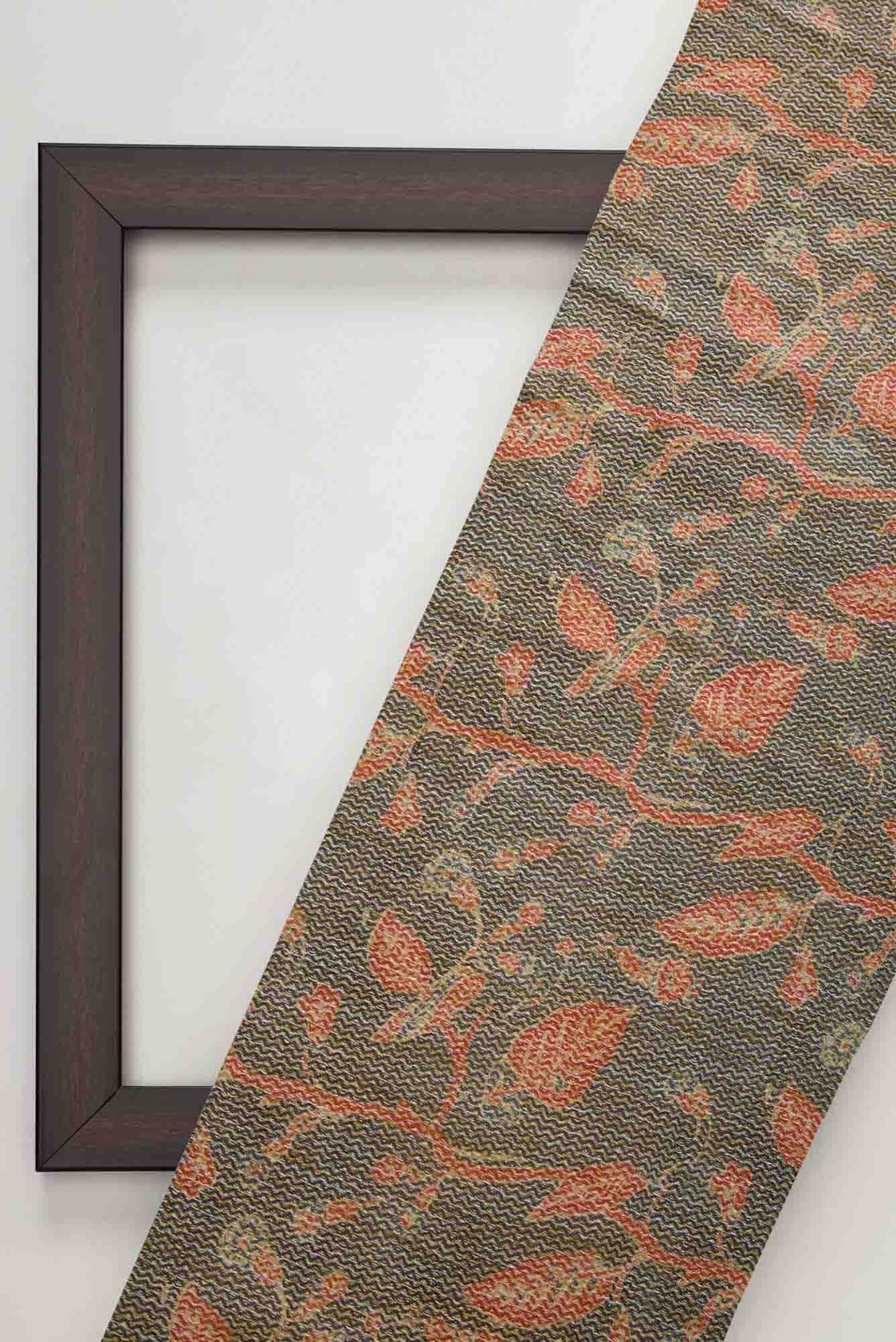 Blue Tussar Silk Dress Material