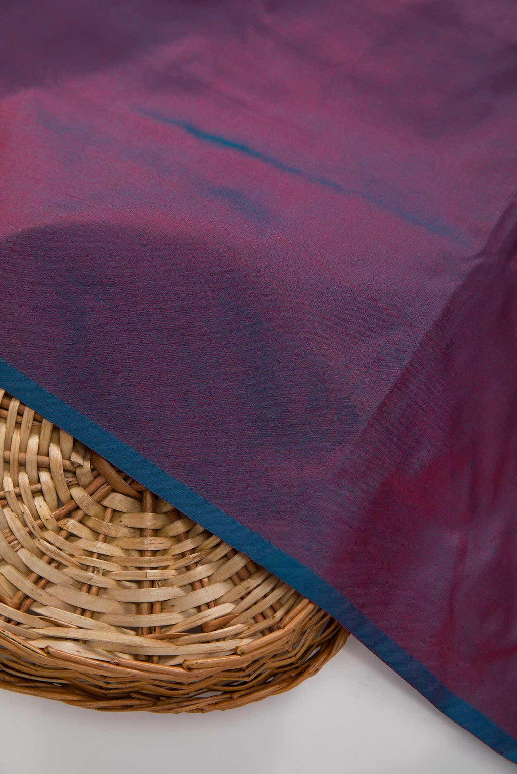 Blue and Magneta Kanchipuram Silk Dress Material