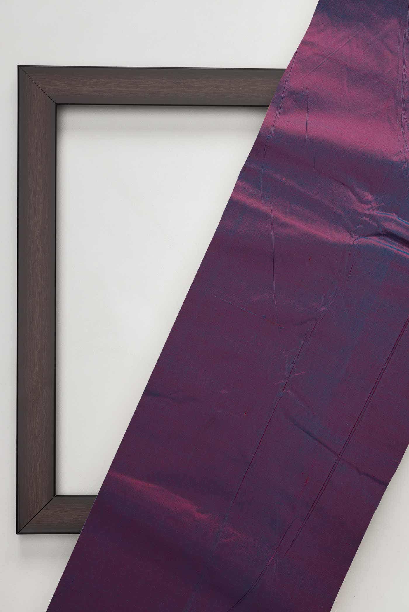 Blue and Magneta Kanchipuram Silk Dress Material