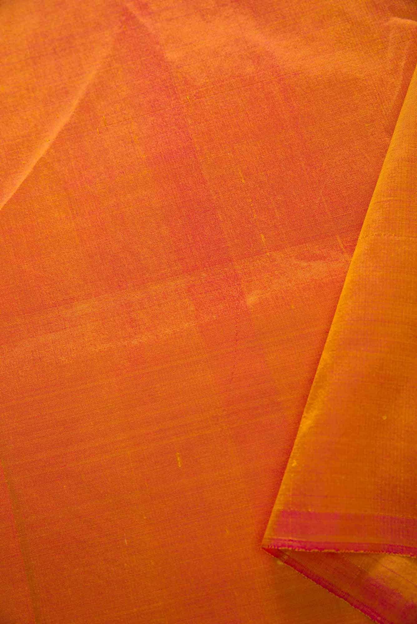Mustard Kanchipuram Silk Dress Material