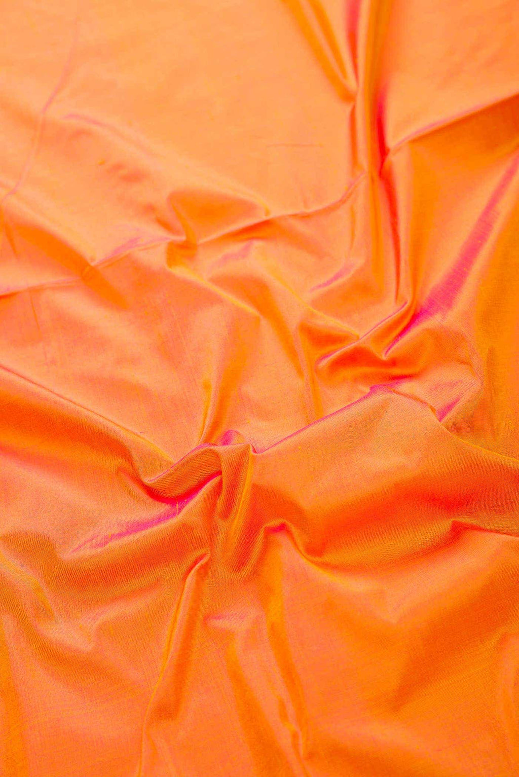 Orange Kanchipuram Silk Dress Material