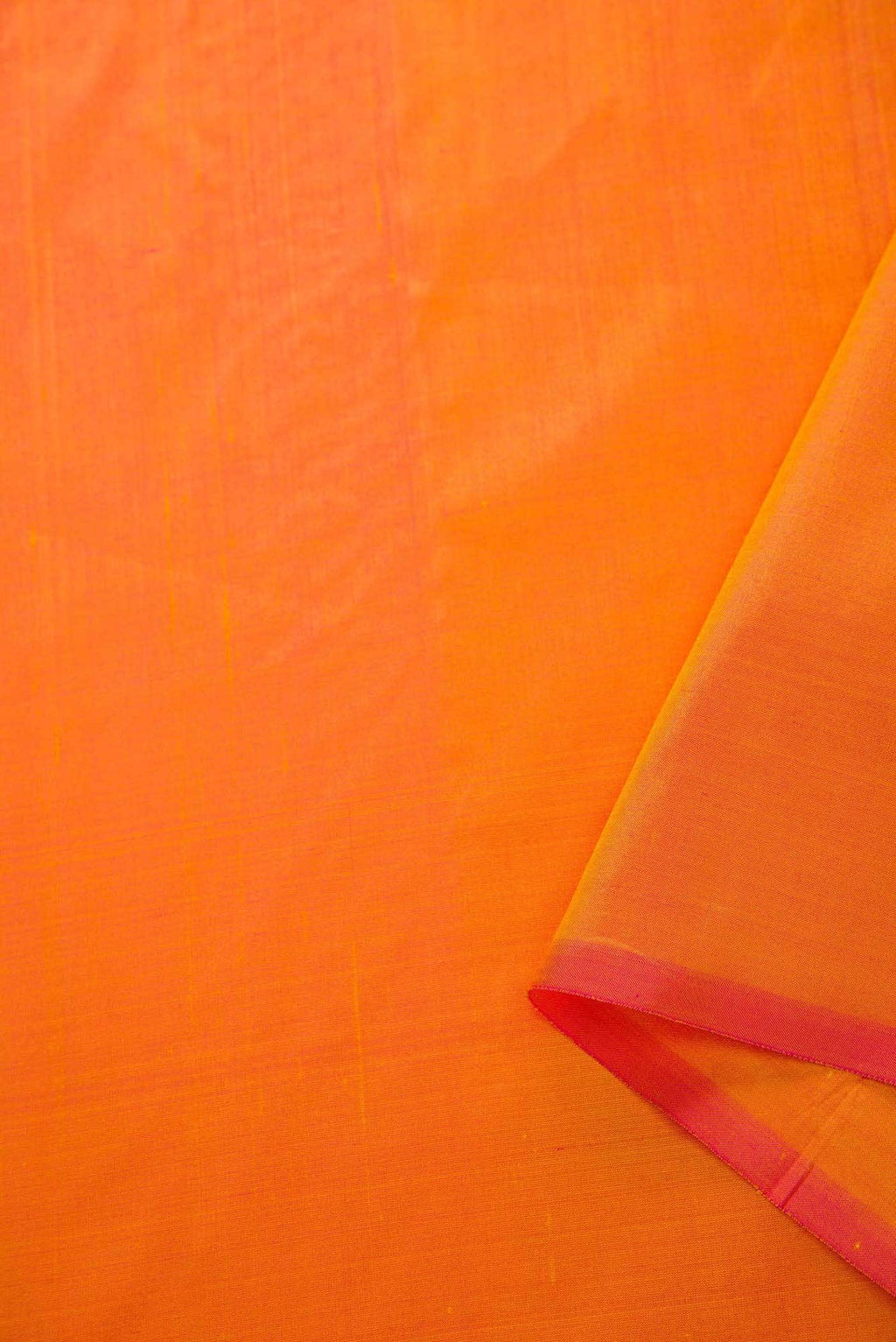 Orange Kanchipuram Silk Dress Material