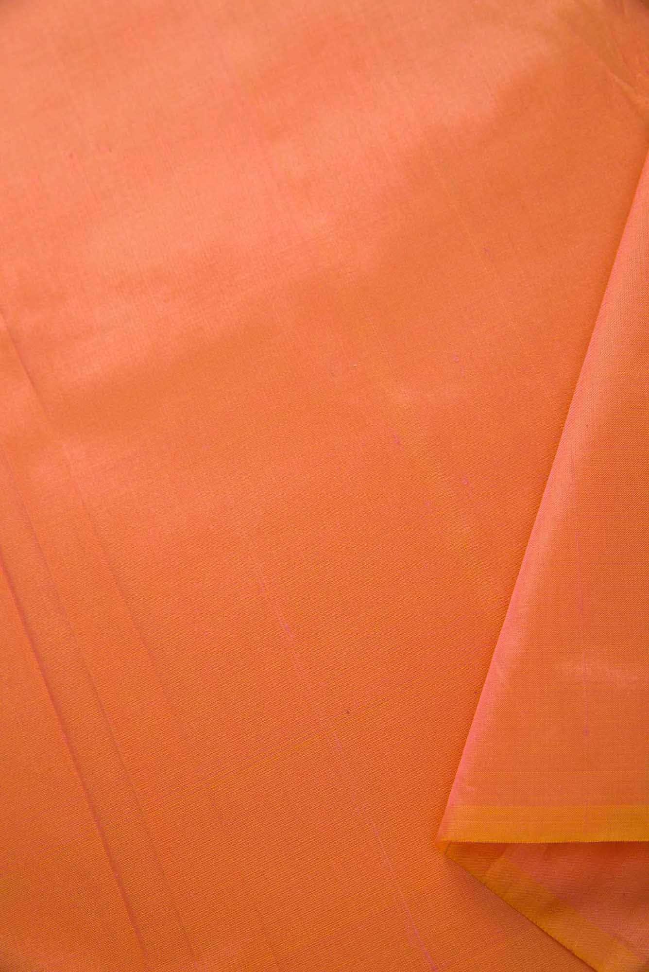 Peach Kanchipuram Silk Dress Material