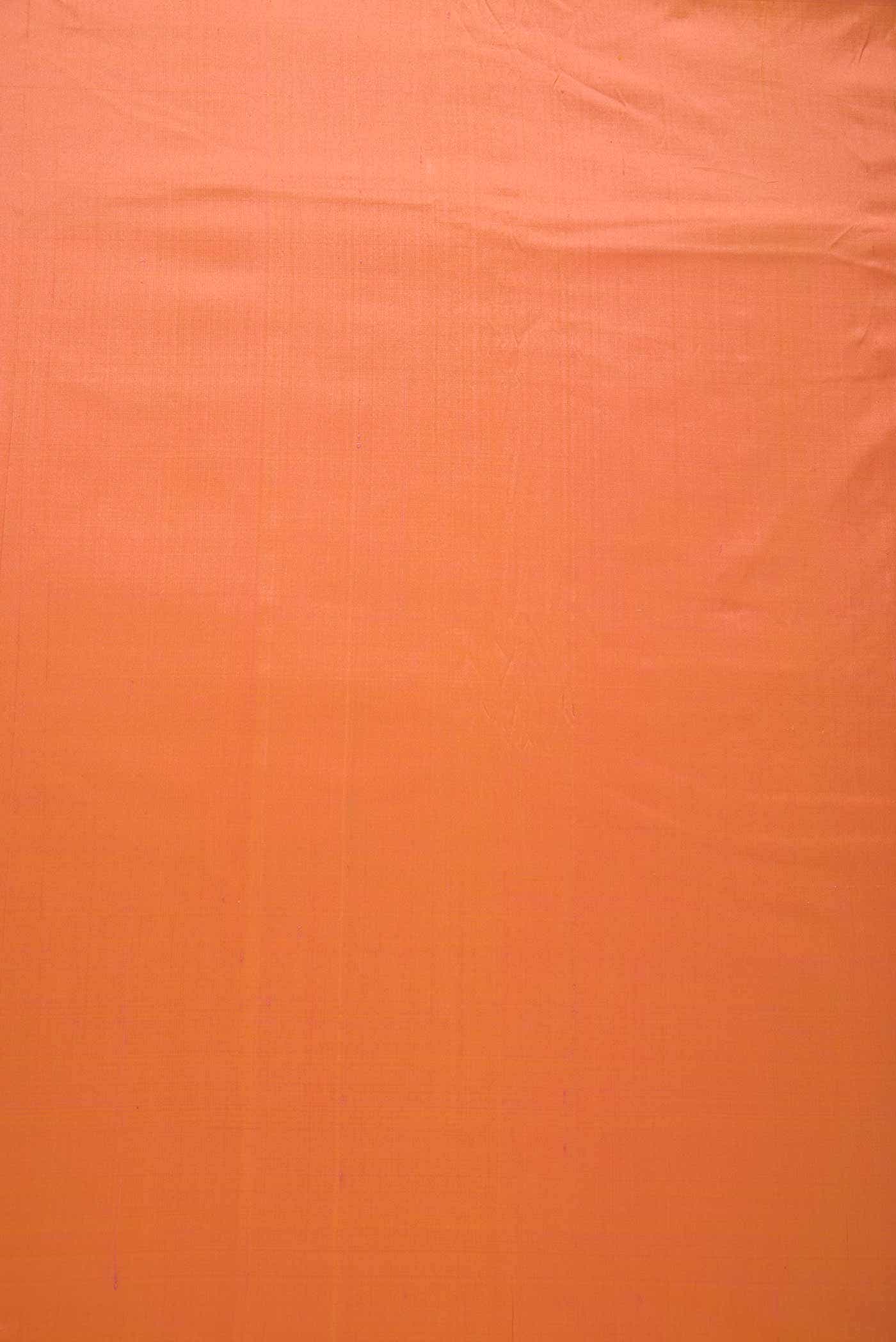 Peach Kanchipuram Silk Dress Material
