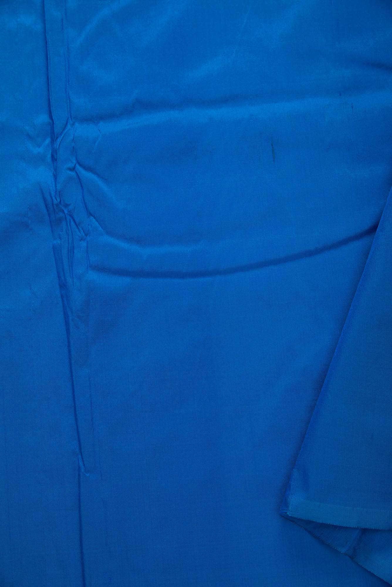 Blue Kanchipuram Silk Dress Material