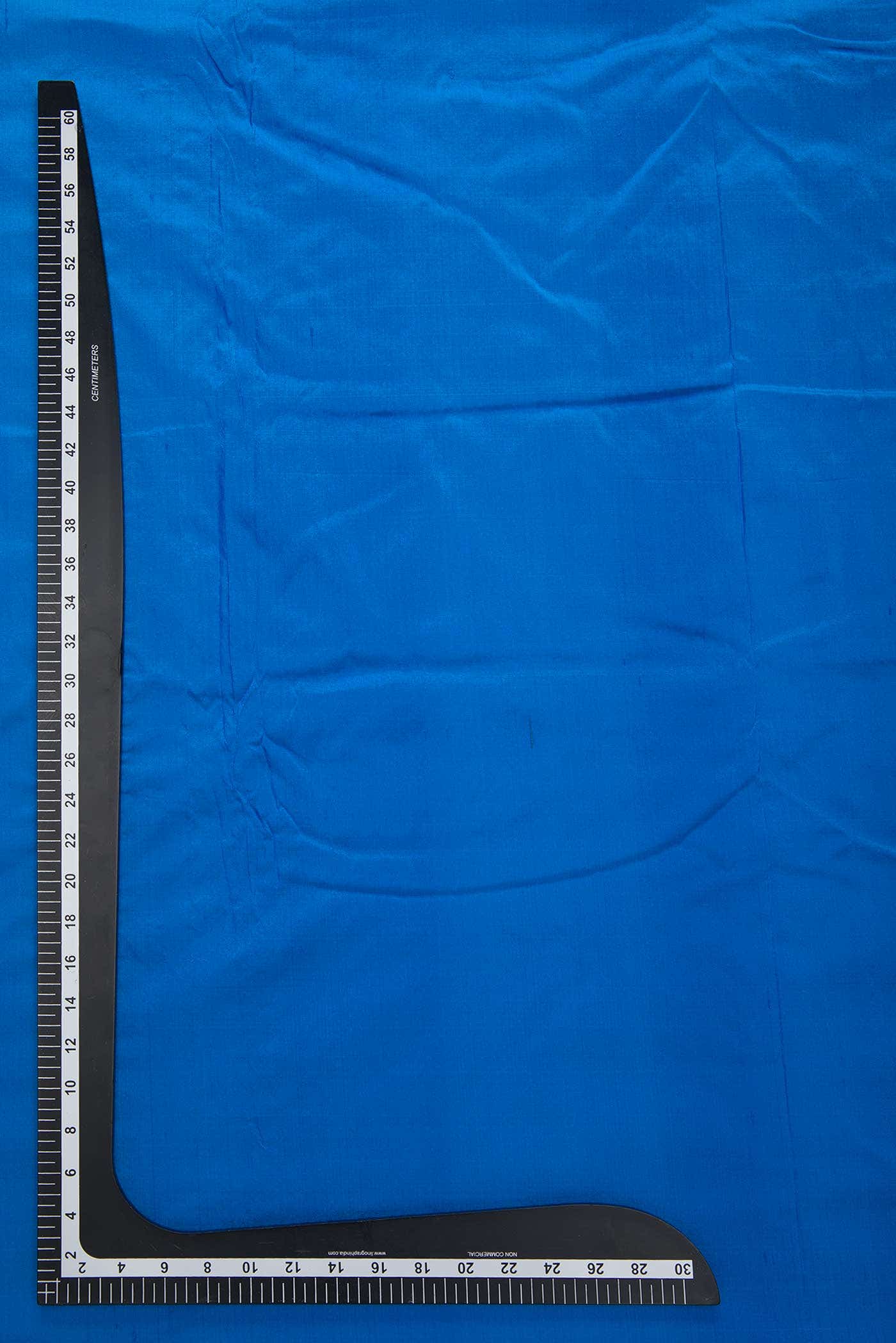 Blue Kanchipuram Silk Dress Material