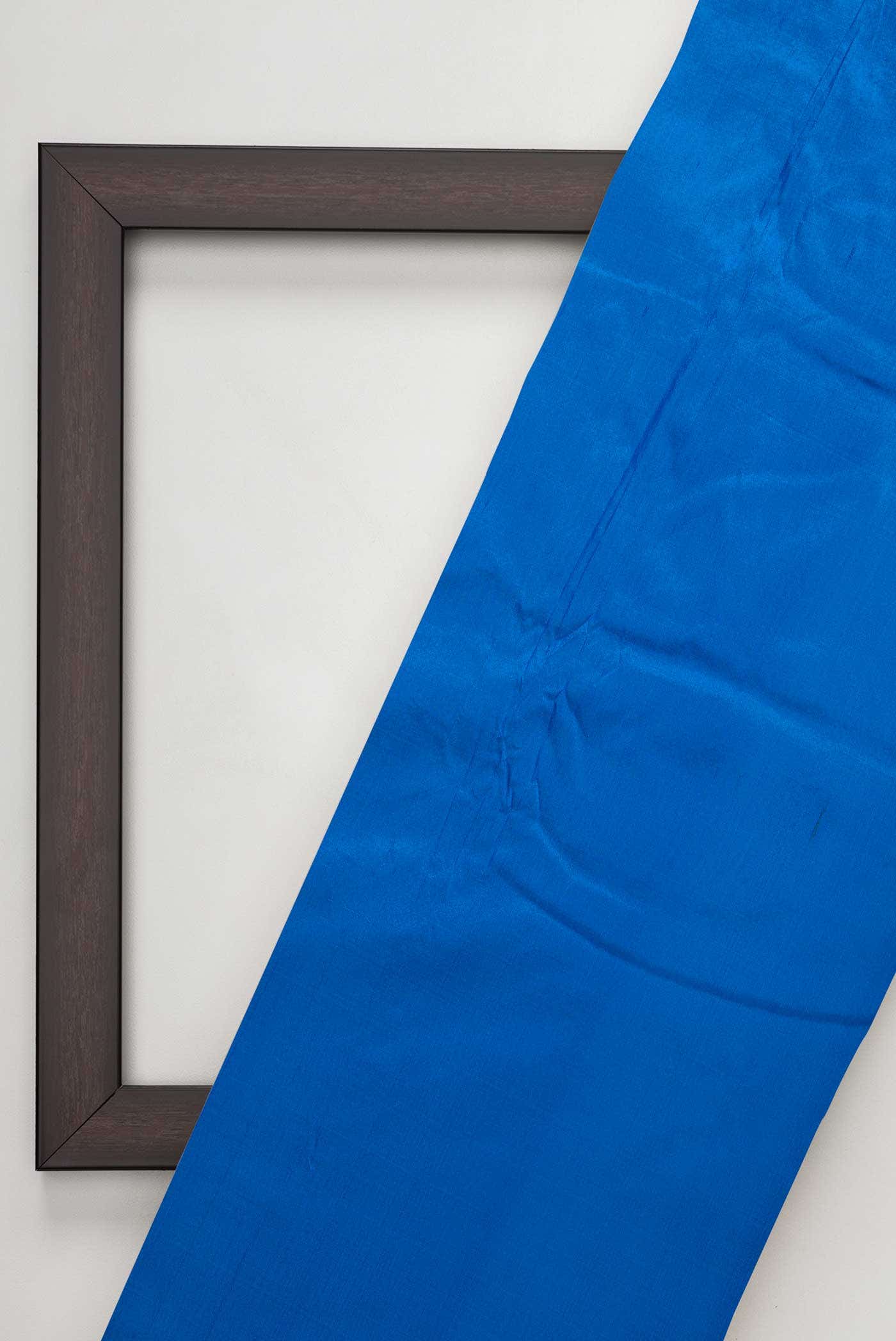 Blue Kanchipuram Silk Dress Material