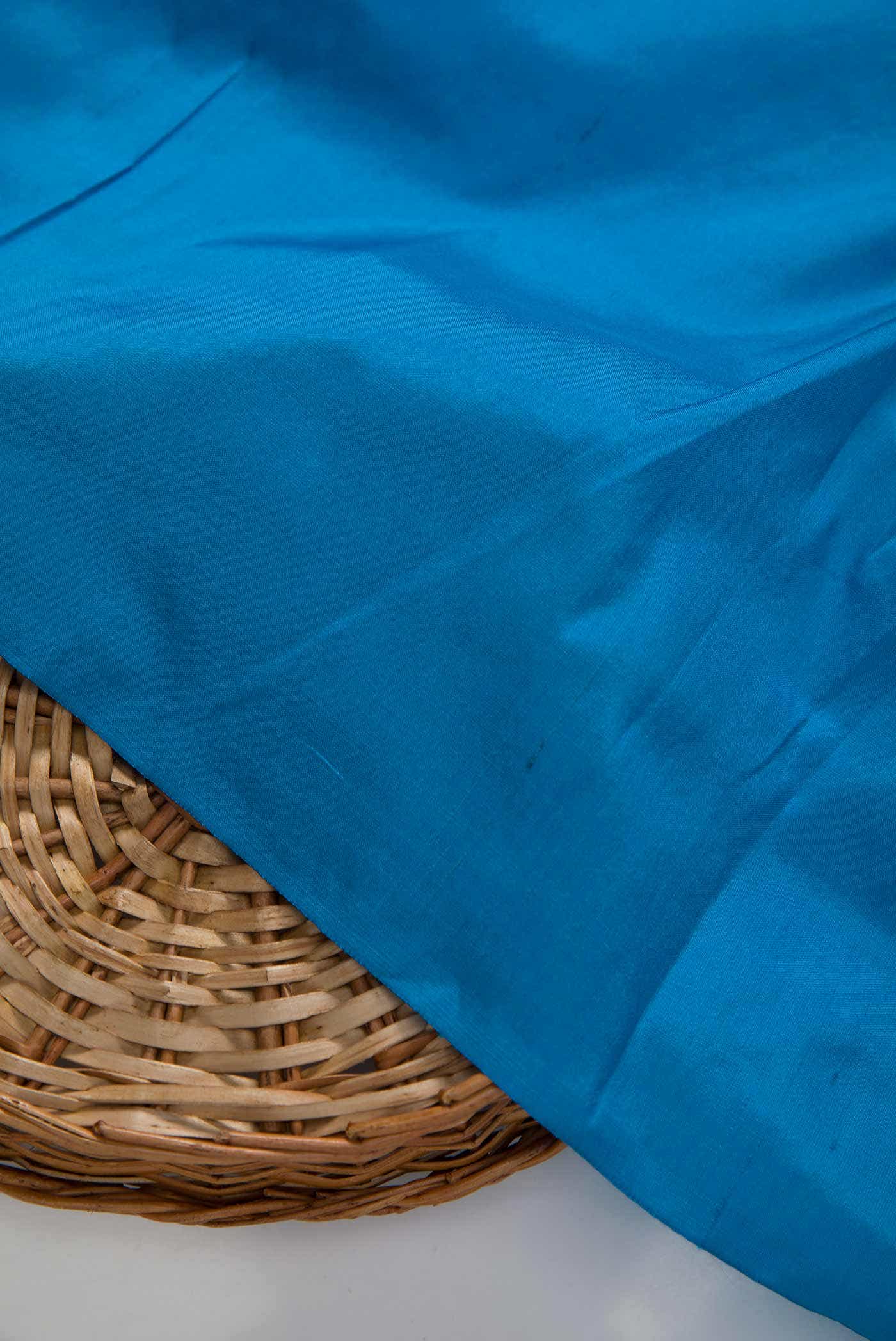 Blue Kanchipuram Silk Dress Material