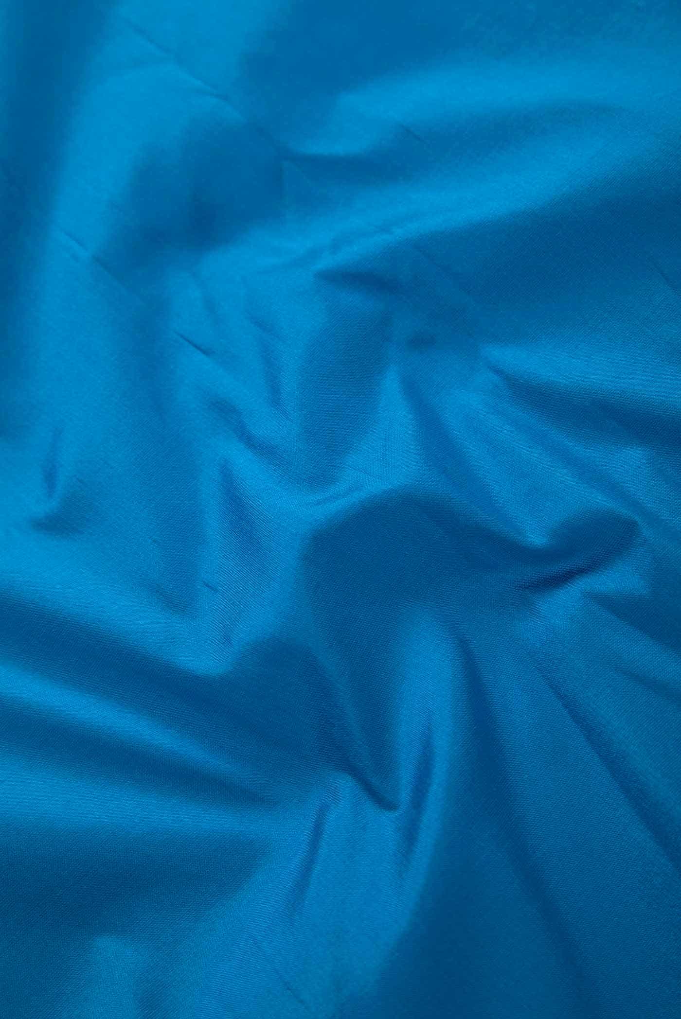 Blue Kanchipuram Silk Dress Material