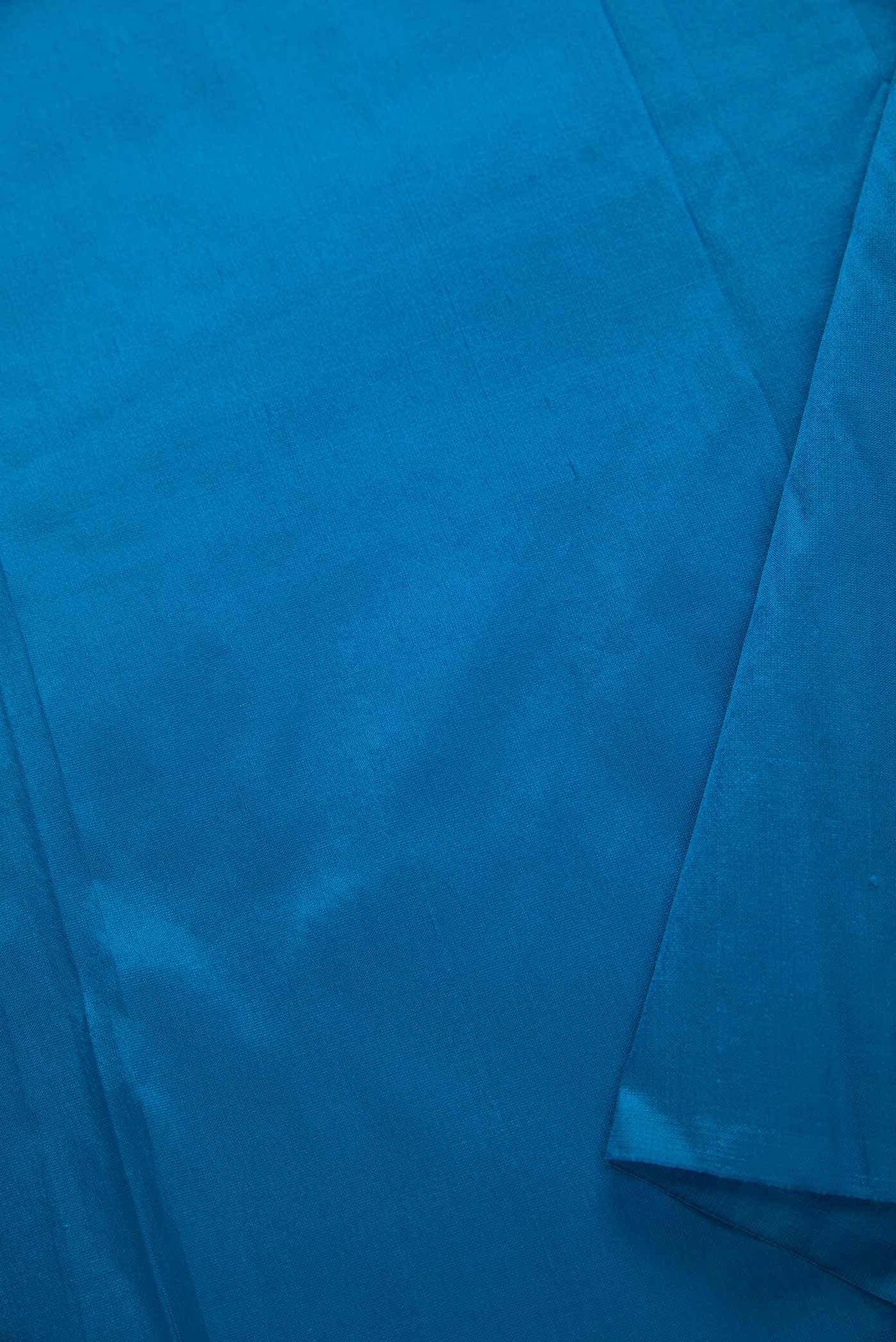 Blue Kanchipuram Silk Dress Material