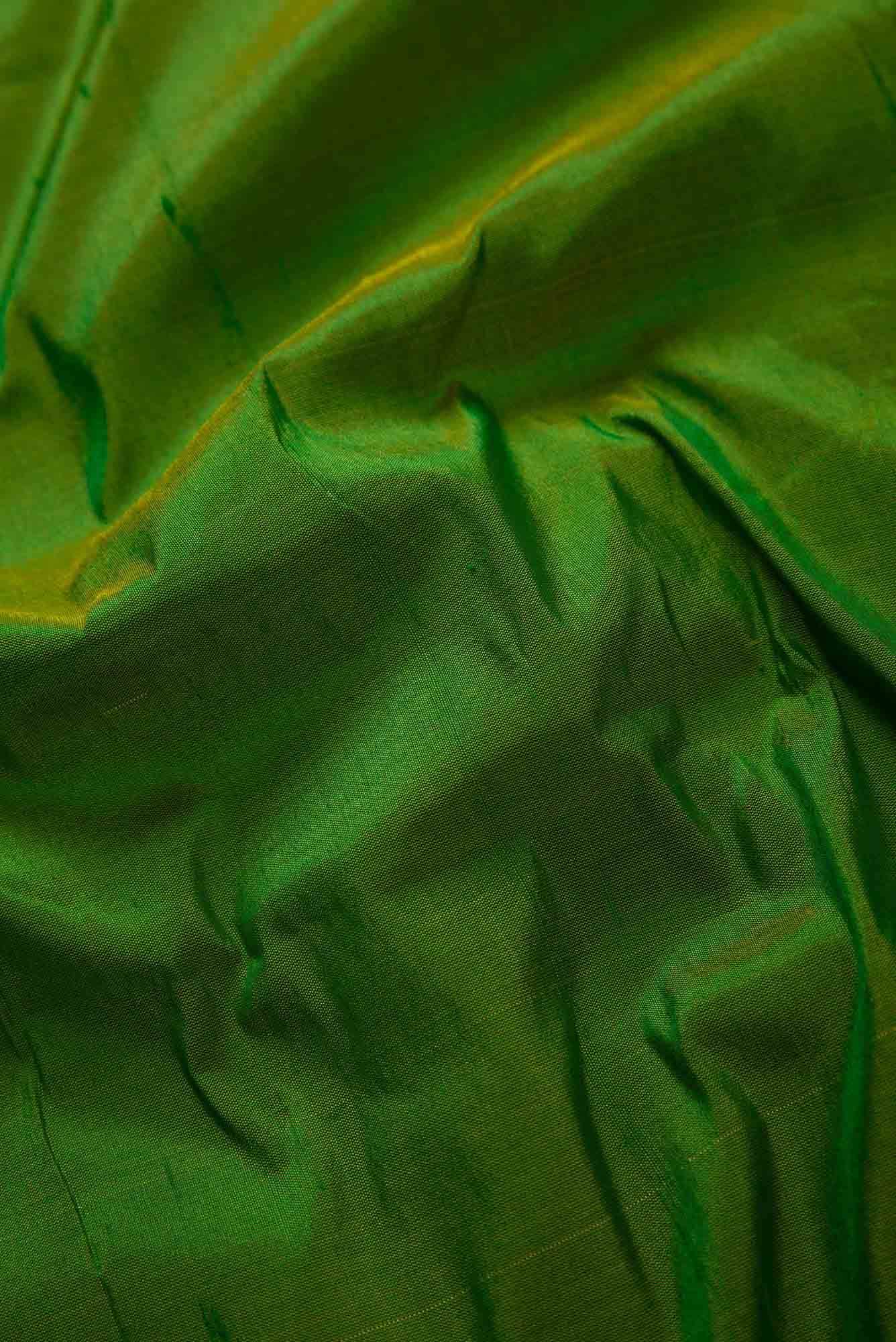 Green Kanchipuram Silk Dress Material