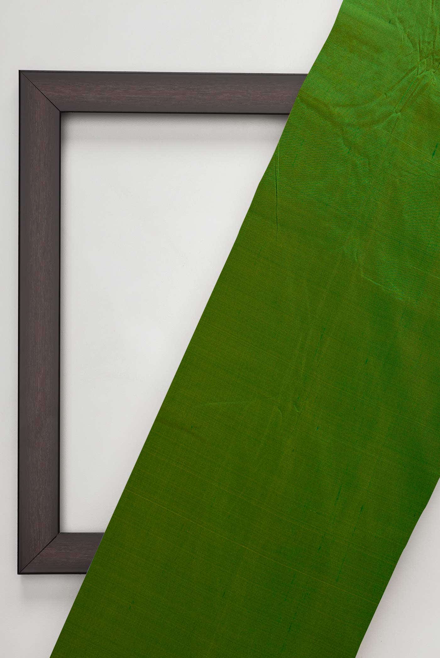 Green Kanchipuram Silk Dress Material