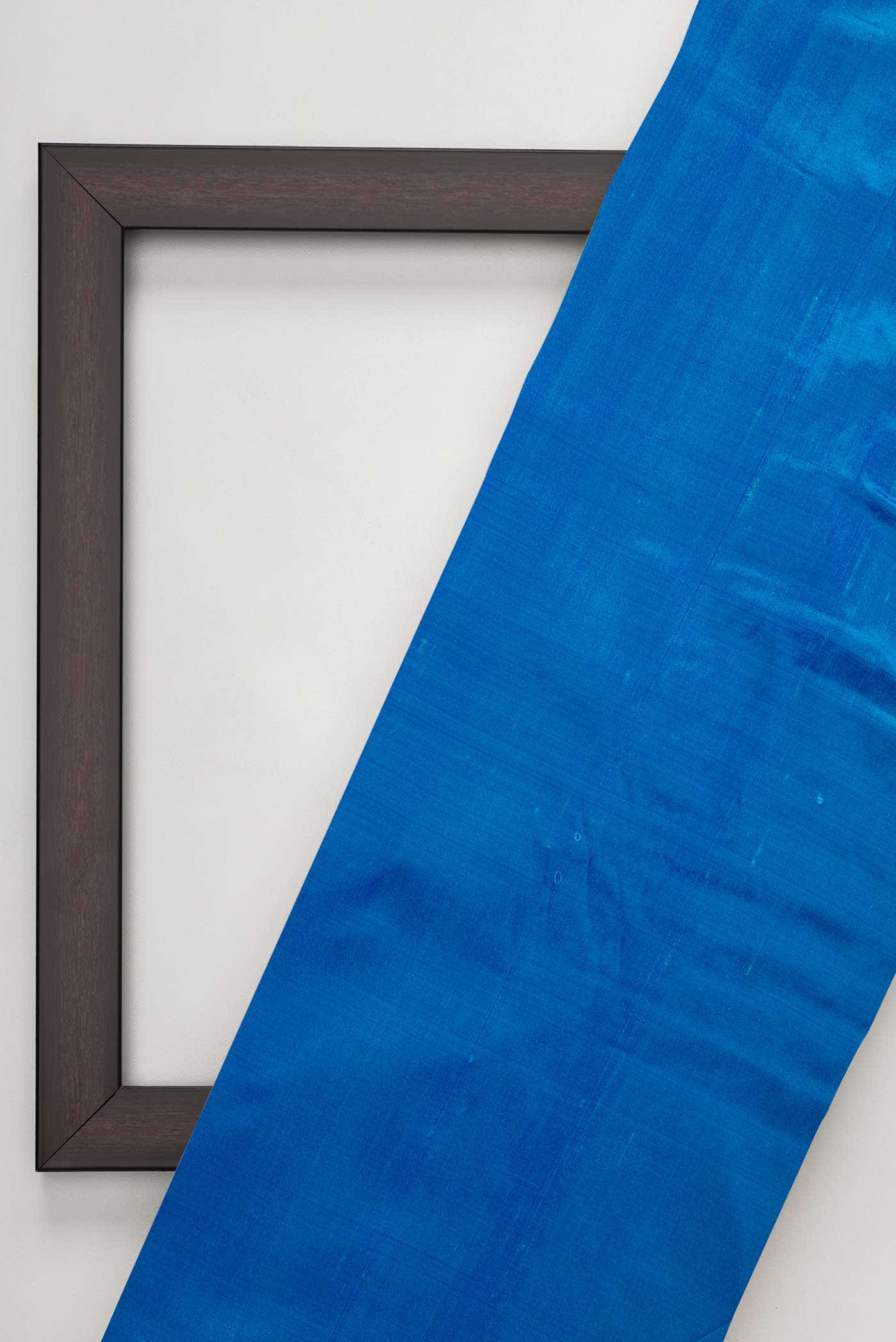 Blue Kanchipuram Silk Dress Material