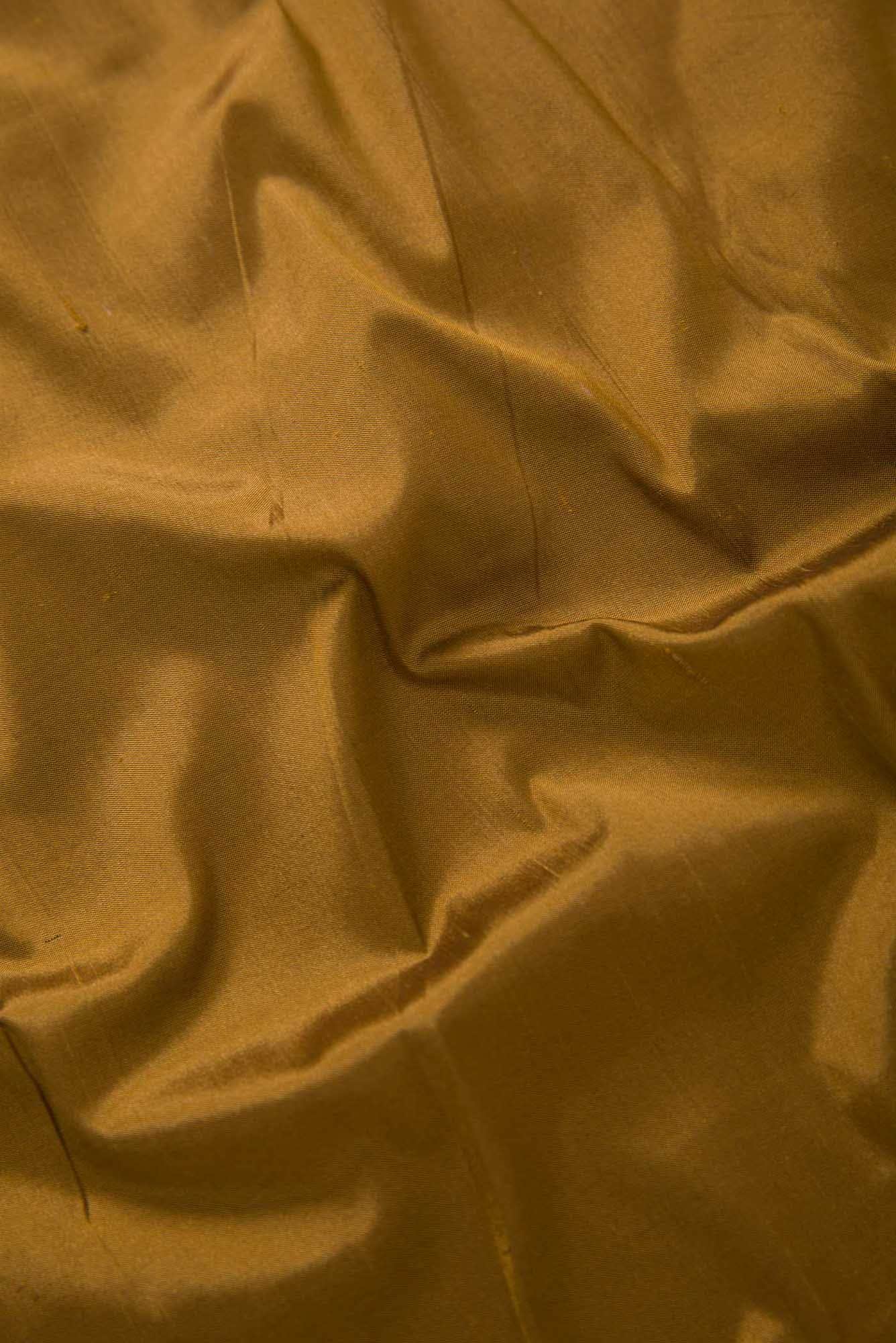 Coffee Brown Kanchipuram Silk Dress Material