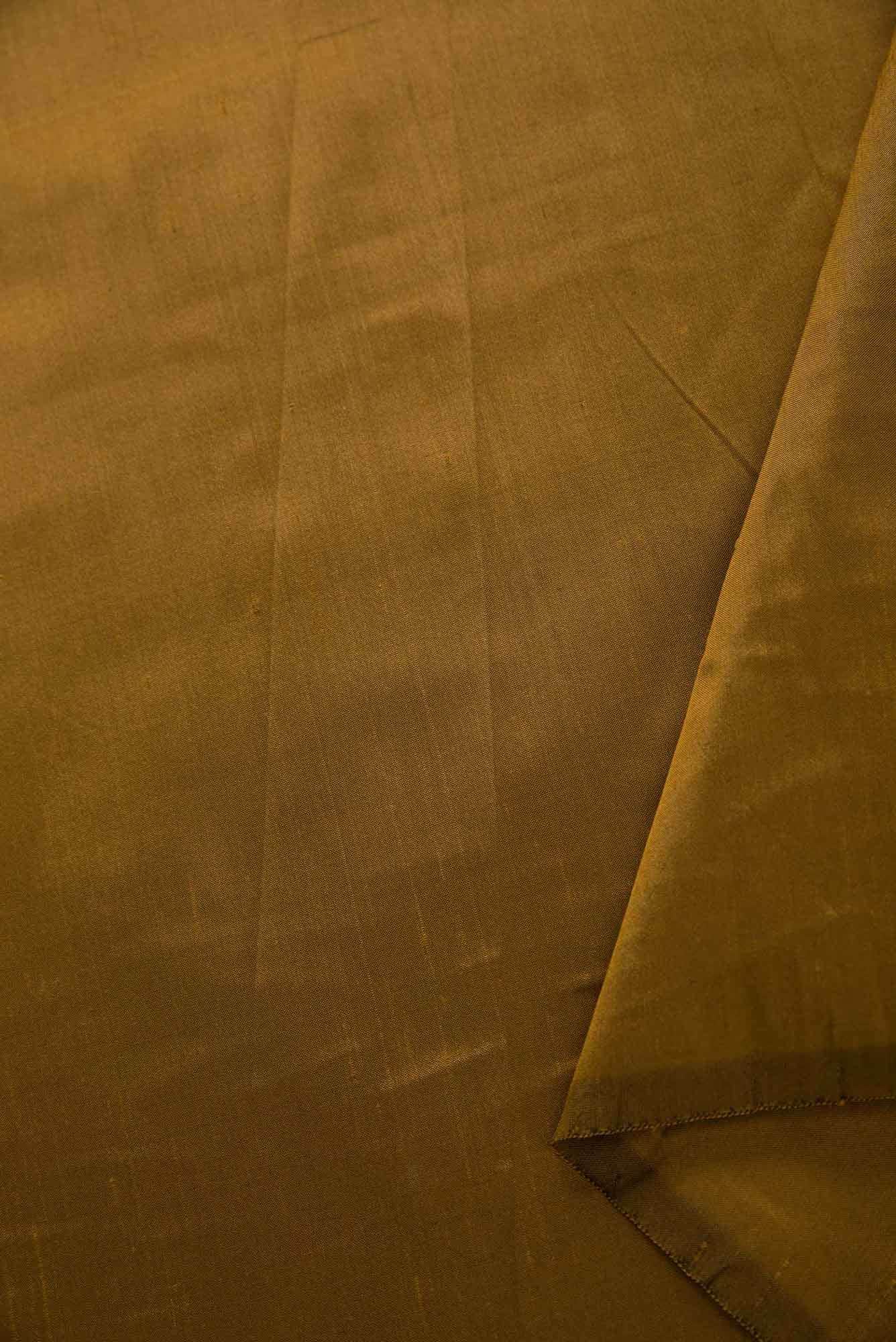 Coffee Brown Kanchipuram Silk Dress Material