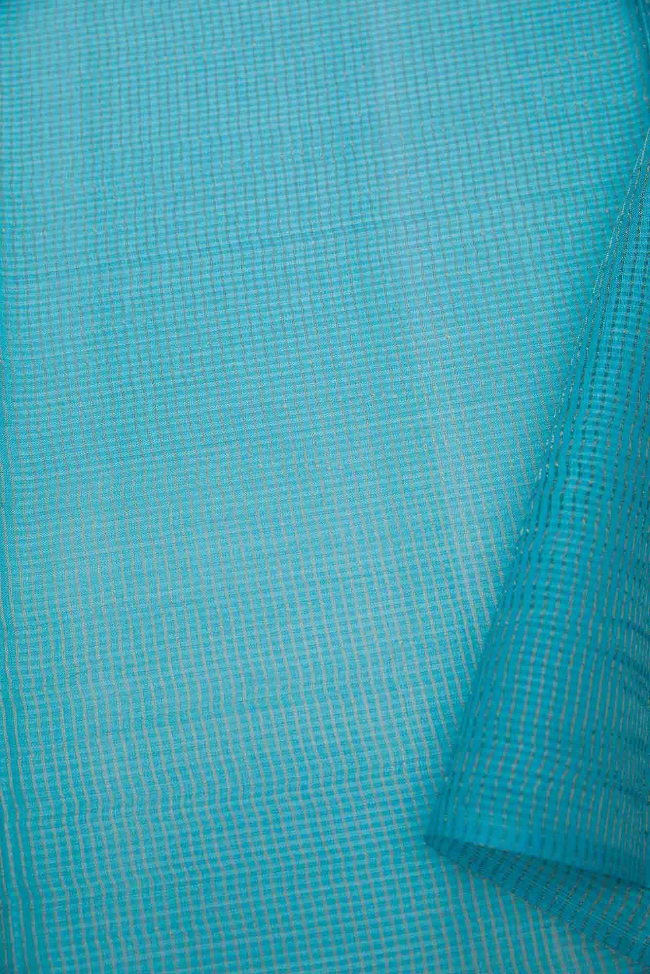 Sky Blue Tussar Silk Dress Material