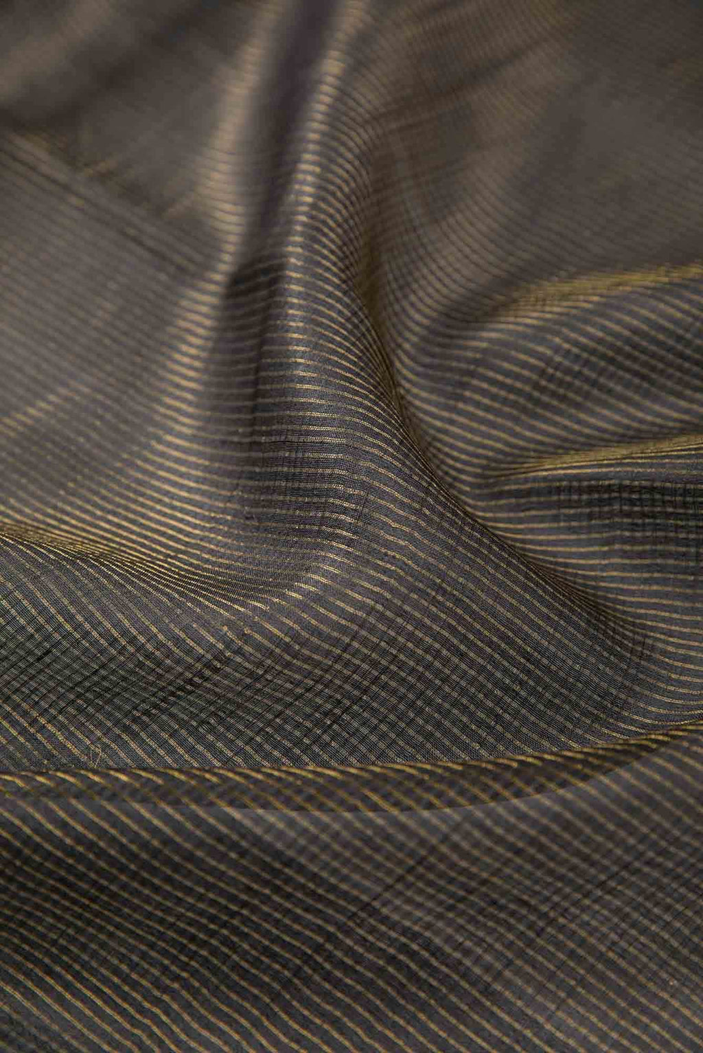 Black Tussar Silk Dress Material