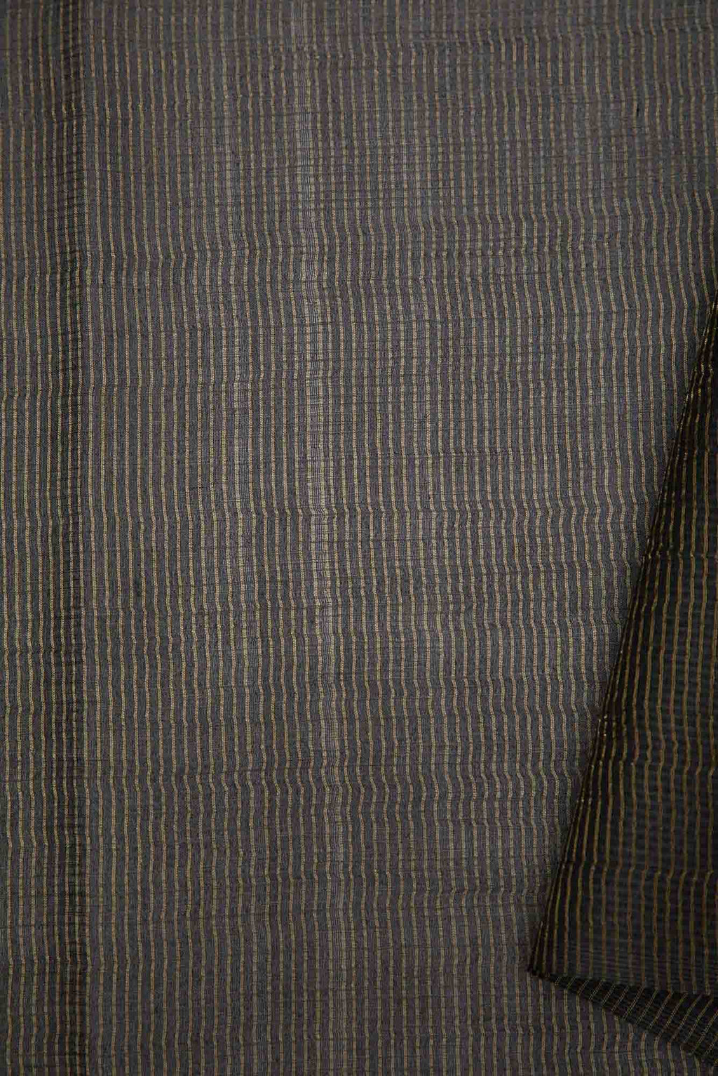 Black Tussar Silk Dress Material