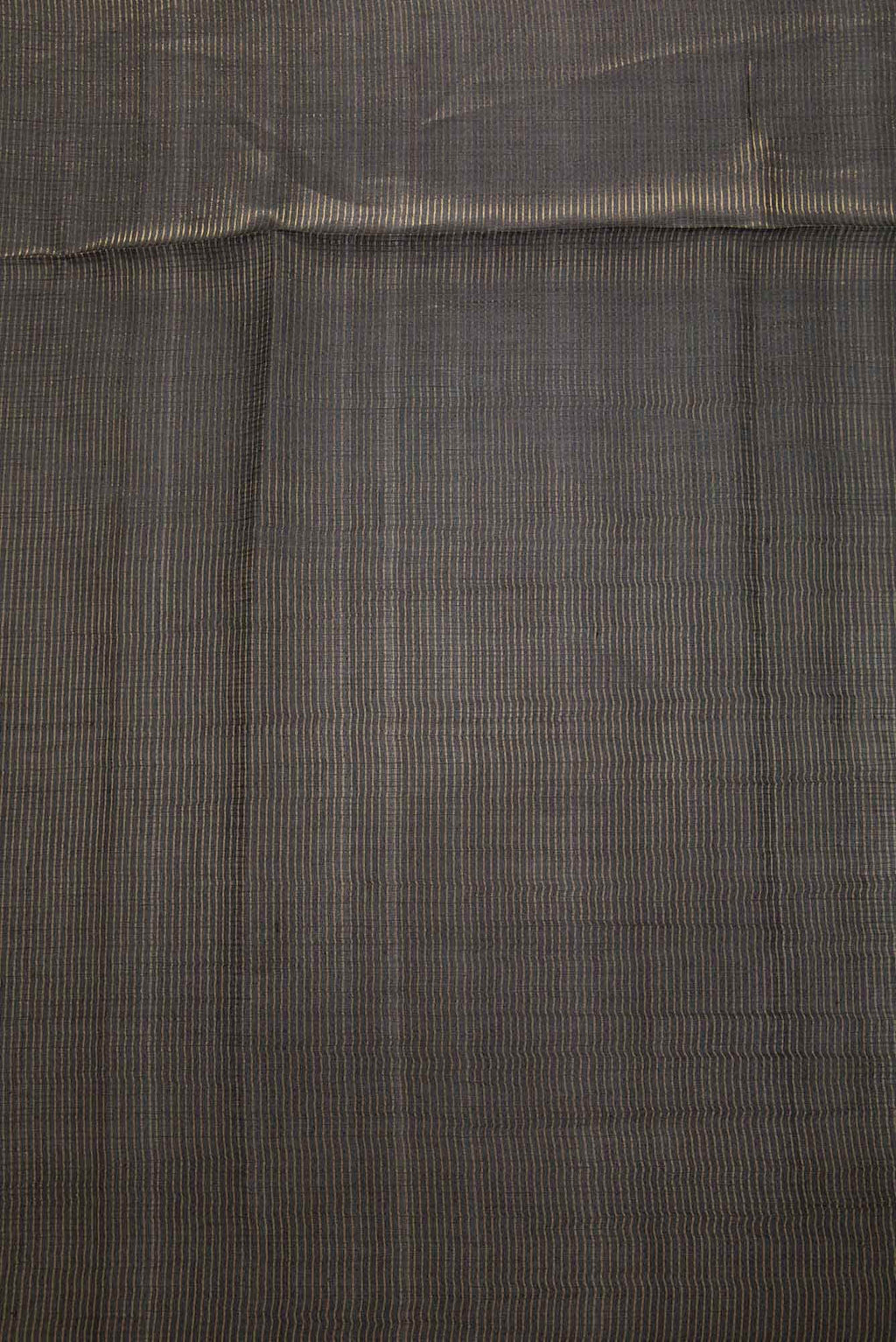 Black Tussar Silk Dress Material