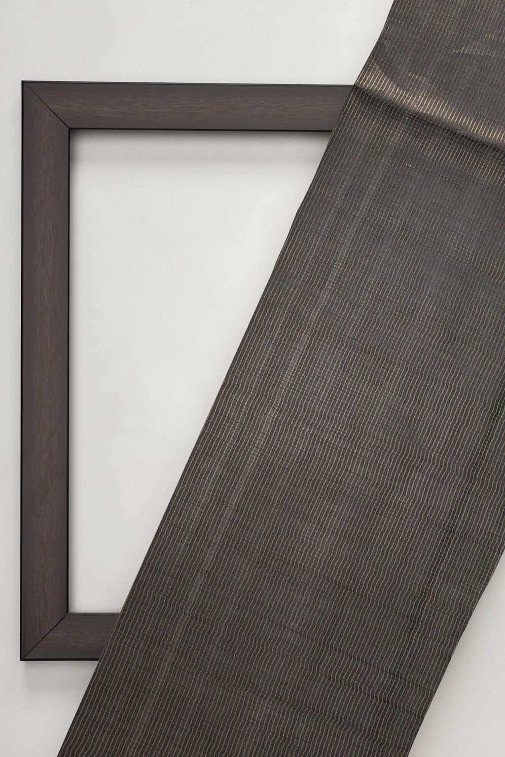 Black Tussar Silk Dress Material
