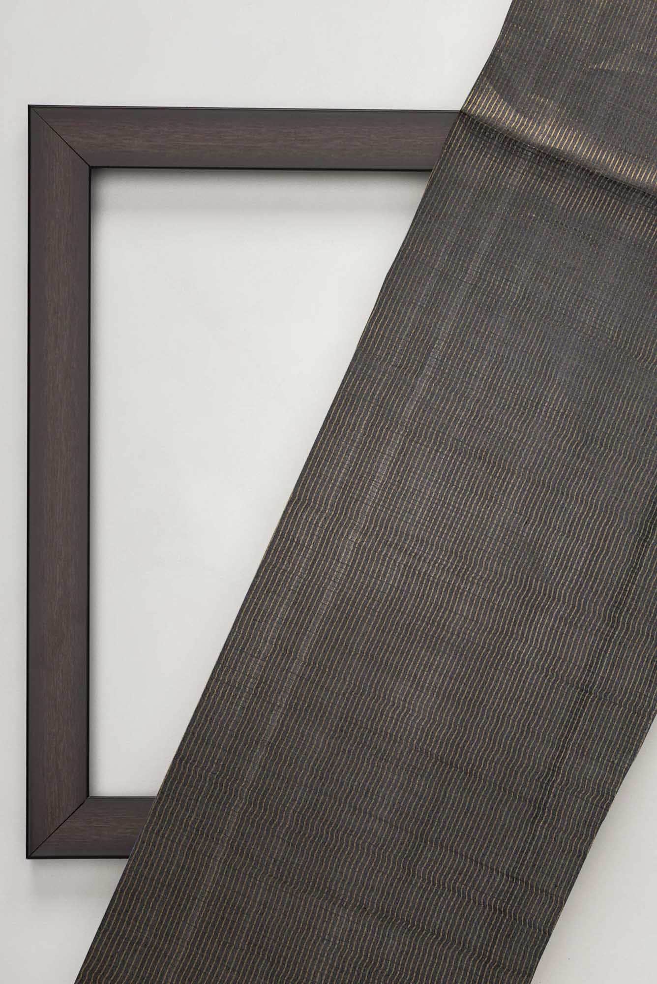 Black Tussar Silk Dress Material
